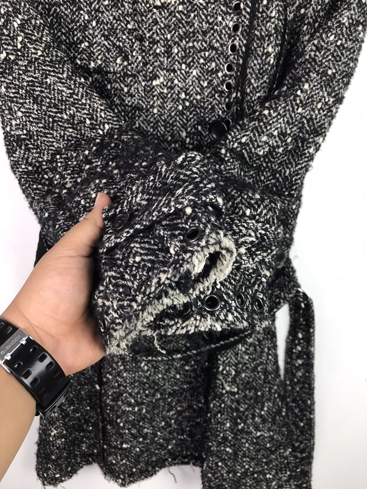 Le Grande Bleu (L.G.B.) × Vintage Avant garde Long Jacket Punk Seditionaries Design Size S / US 4 / IT 40 - 8 Thumbnail