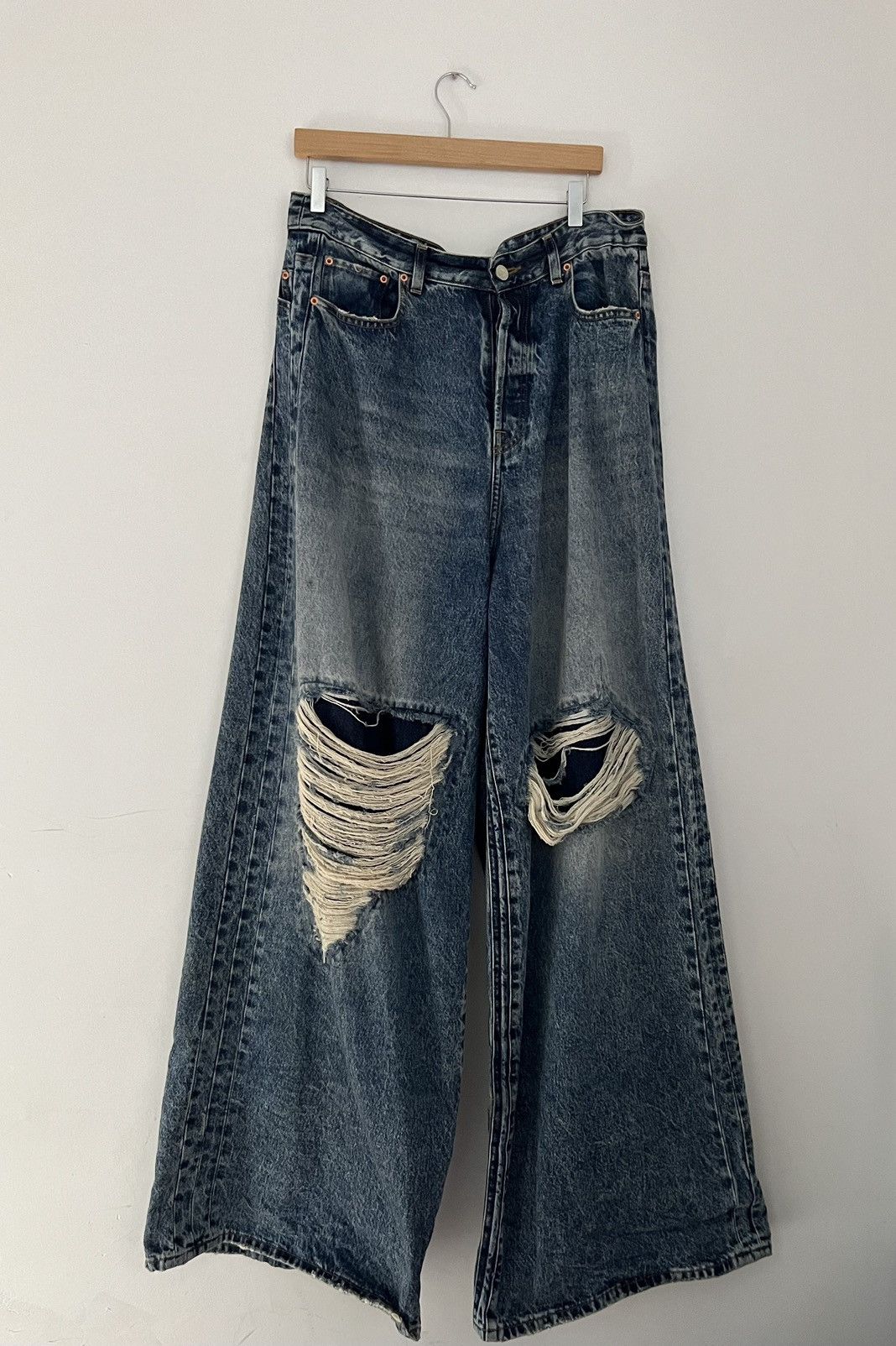 Vetements Vetements Patched Baggy Jeans | Grailed