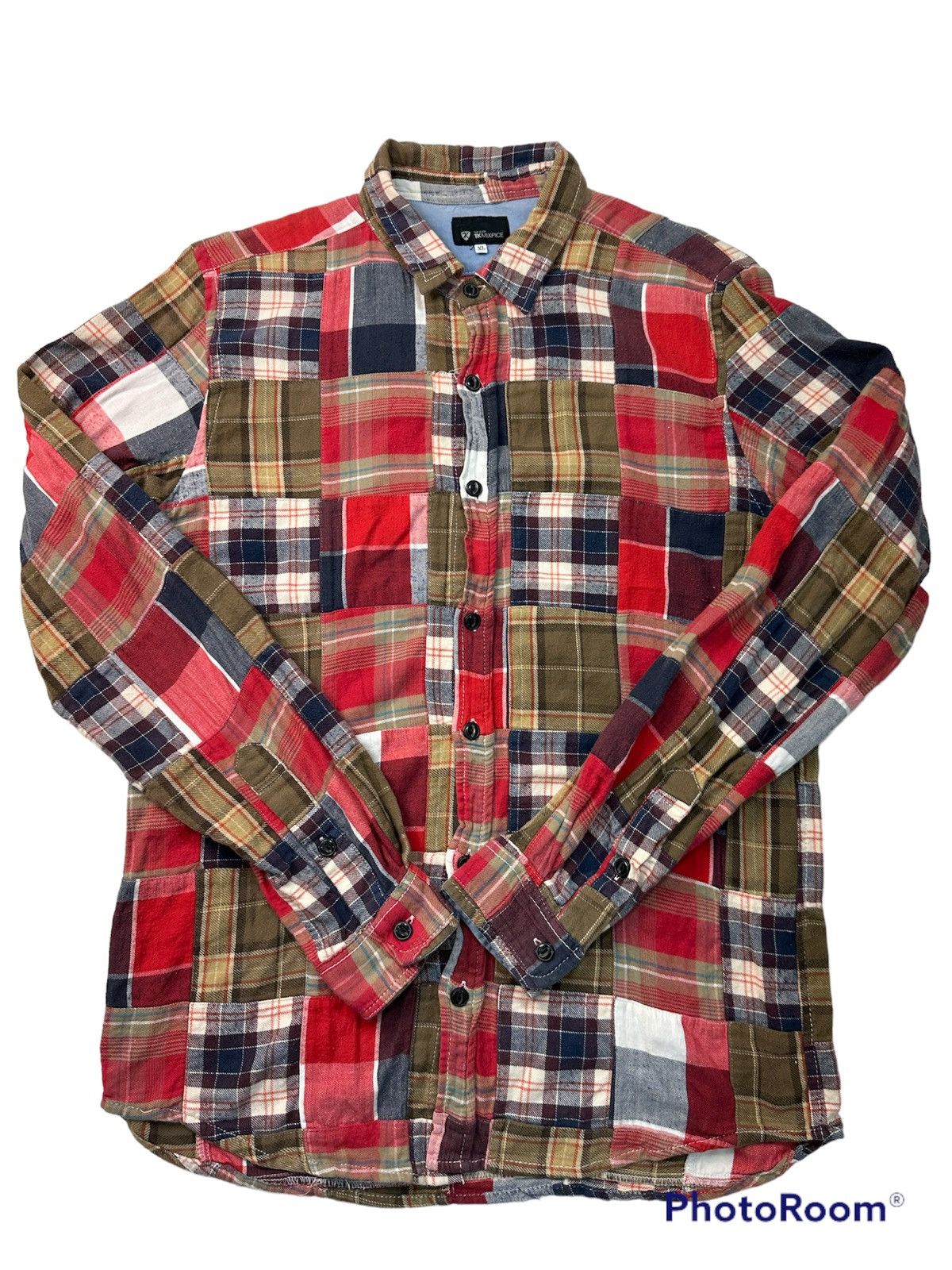 Flannel TK Mixpice patchwork kapital style flannel shirt Size US M / EU 48-50 / 2 - 1 Thumbnail
