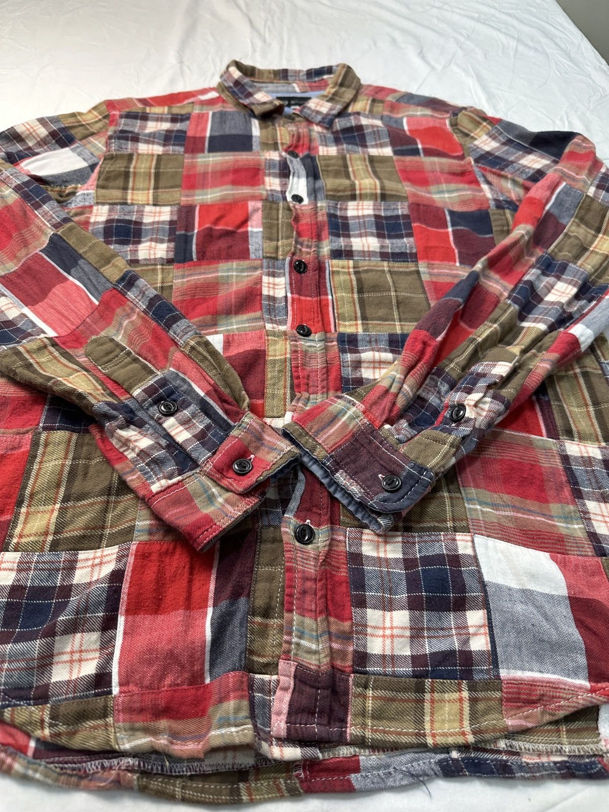 Flannel TK Mixpice patchwork kapital style flannel shirt Size US M / EU 48-50 / 2 - 3 Thumbnail