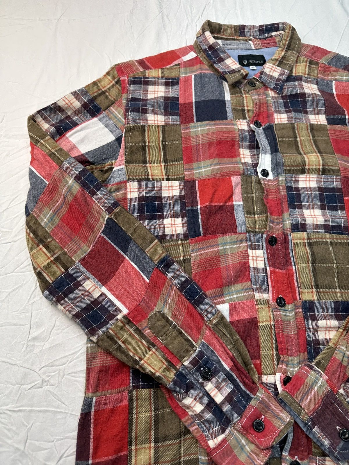 Flannel TK Mixpice patchwork kapital style flannel shirt Size US M / EU 48-50 / 2 - 4 Thumbnail