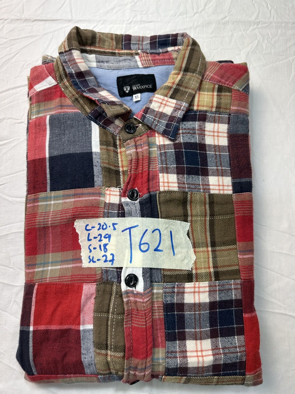 Flannel TK Mixpice patchwork kapital style flannel shirt Size US M / EU 48-50 / 2 - 22 Thumbnail