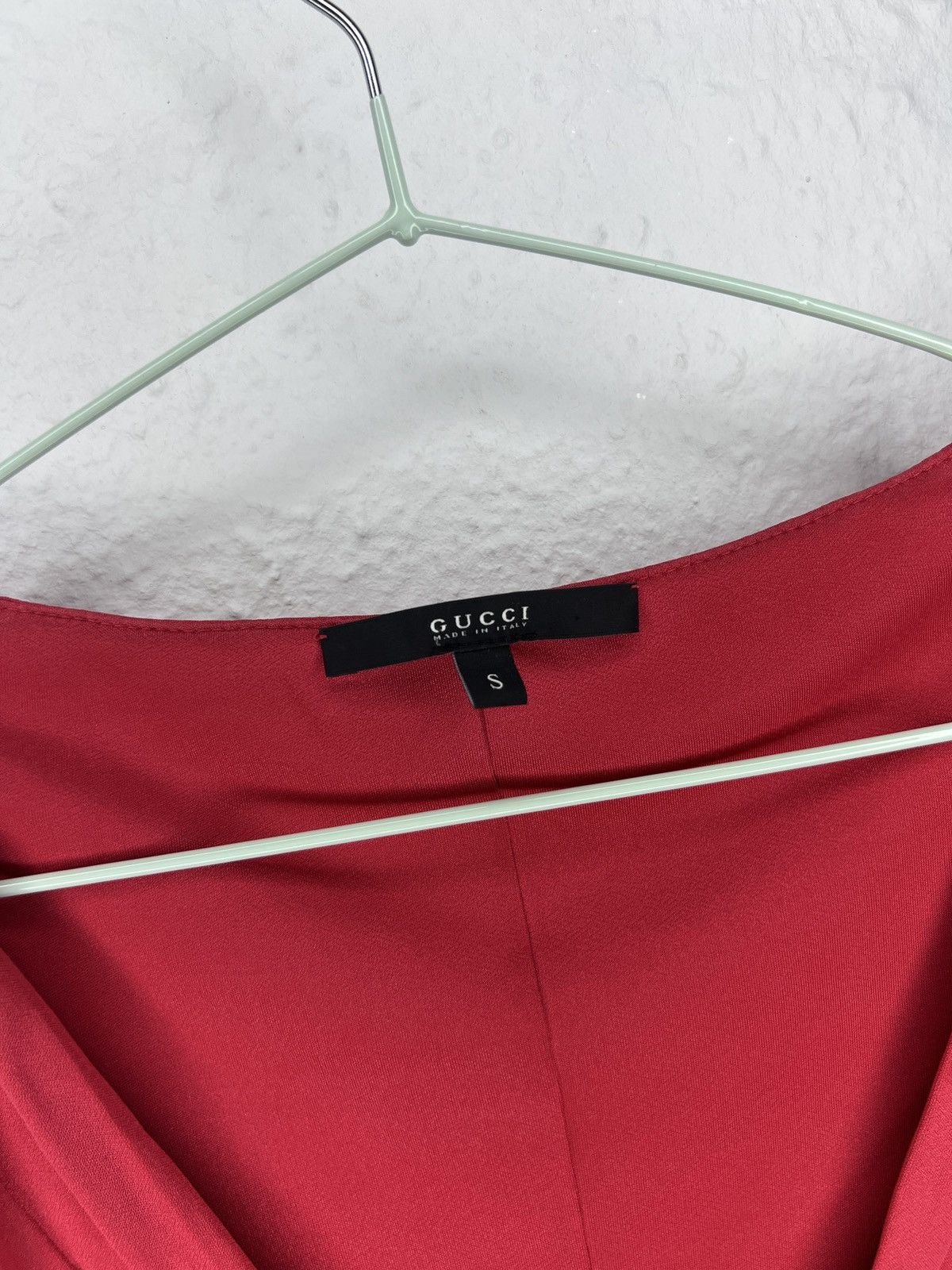 Gucci Pink Mini Dress Belted Pleated Made In Italy