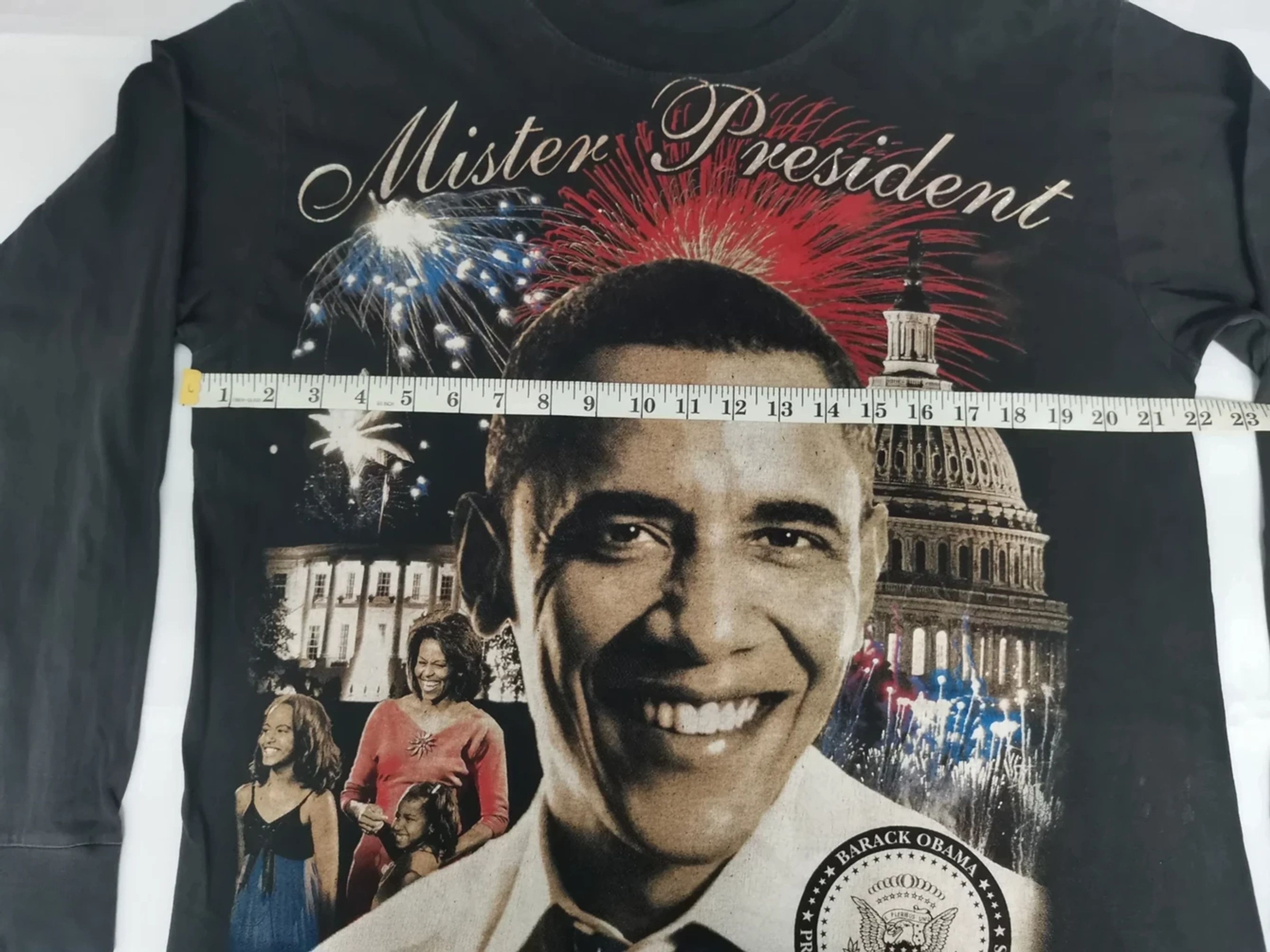 Rap Tees Vintage Barack Obama Mister President Tee Rare Hip Hop Size US L / EU 52-54 / 3 - 5 Thumbnail