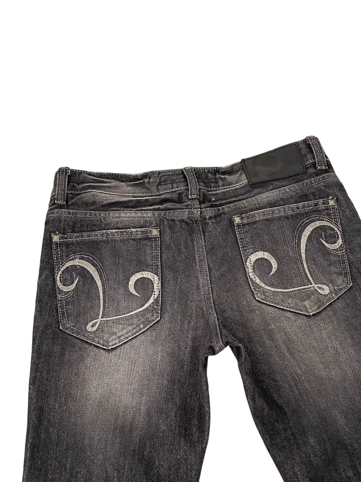 Japanese Brand Flare Jeans Slim Lagust Distress Denim Boot Cut 5🟦6 Size US 30 / EU 46 - 19 Thumbnail