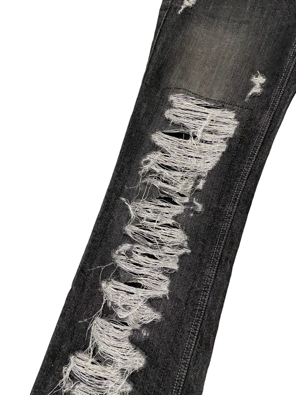 Japanese Brand Flare Jeans Slim Lagust Distress Denim Boot Cut 5🟦6 Size US 30 / EU 46 - 6 Thumbnail