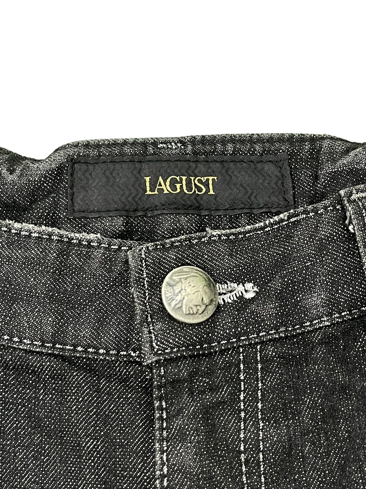 Japanese Brand Flare Jeans Slim Lagust Distress Denim Boot Cut 5🟦6 Size US 30 / EU 46 - 10 Thumbnail