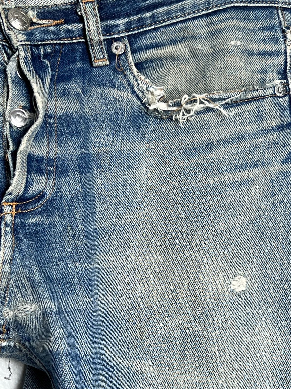 A.P.C. Distressed Butler Denim Jeans Size US 31 - 6 Thumbnail