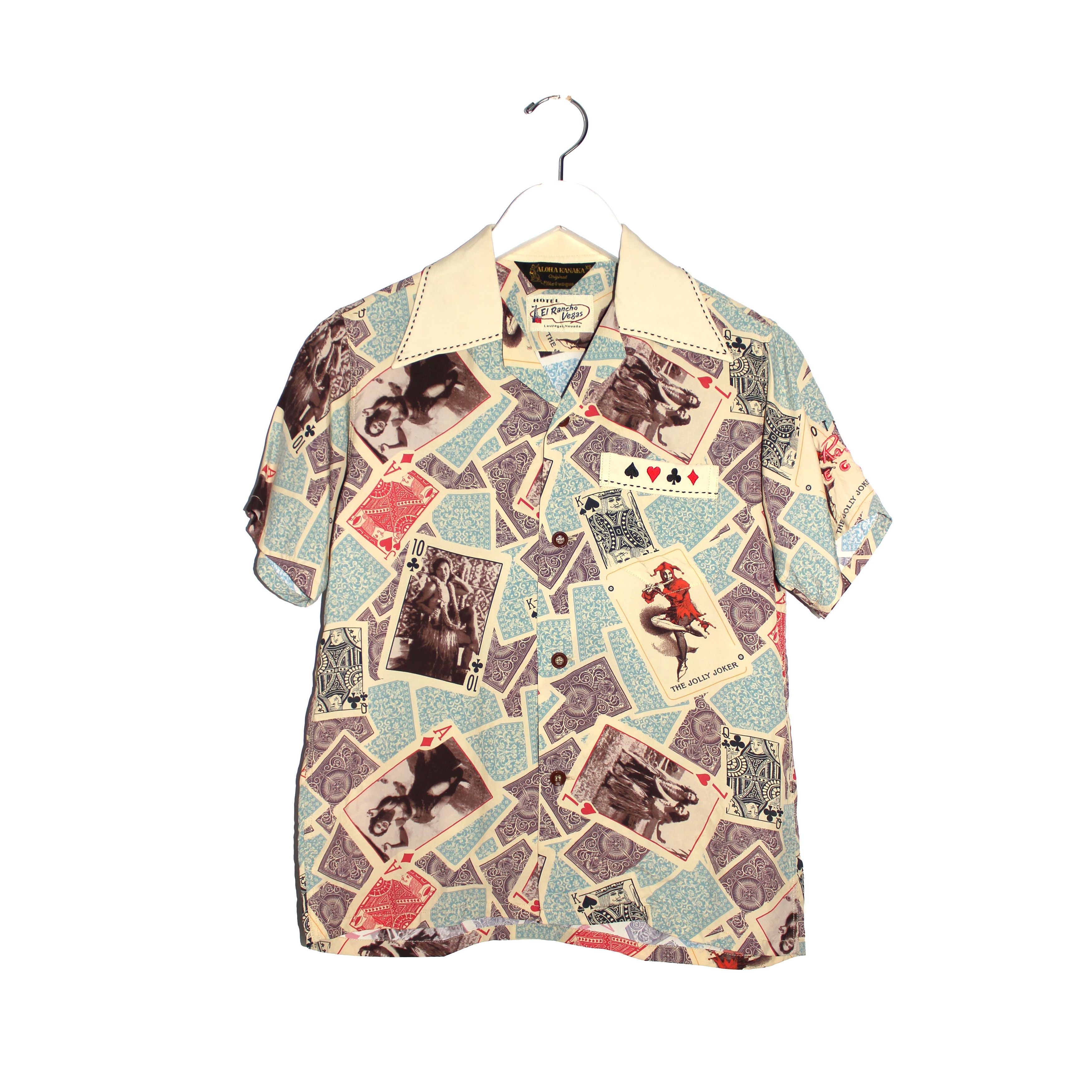 Sun Surf El Rancho Vegas Poker Printed Rayon Camp Collar Shirt Size XS / US 0-2 / IT 36-38 - 1 Thumbnail