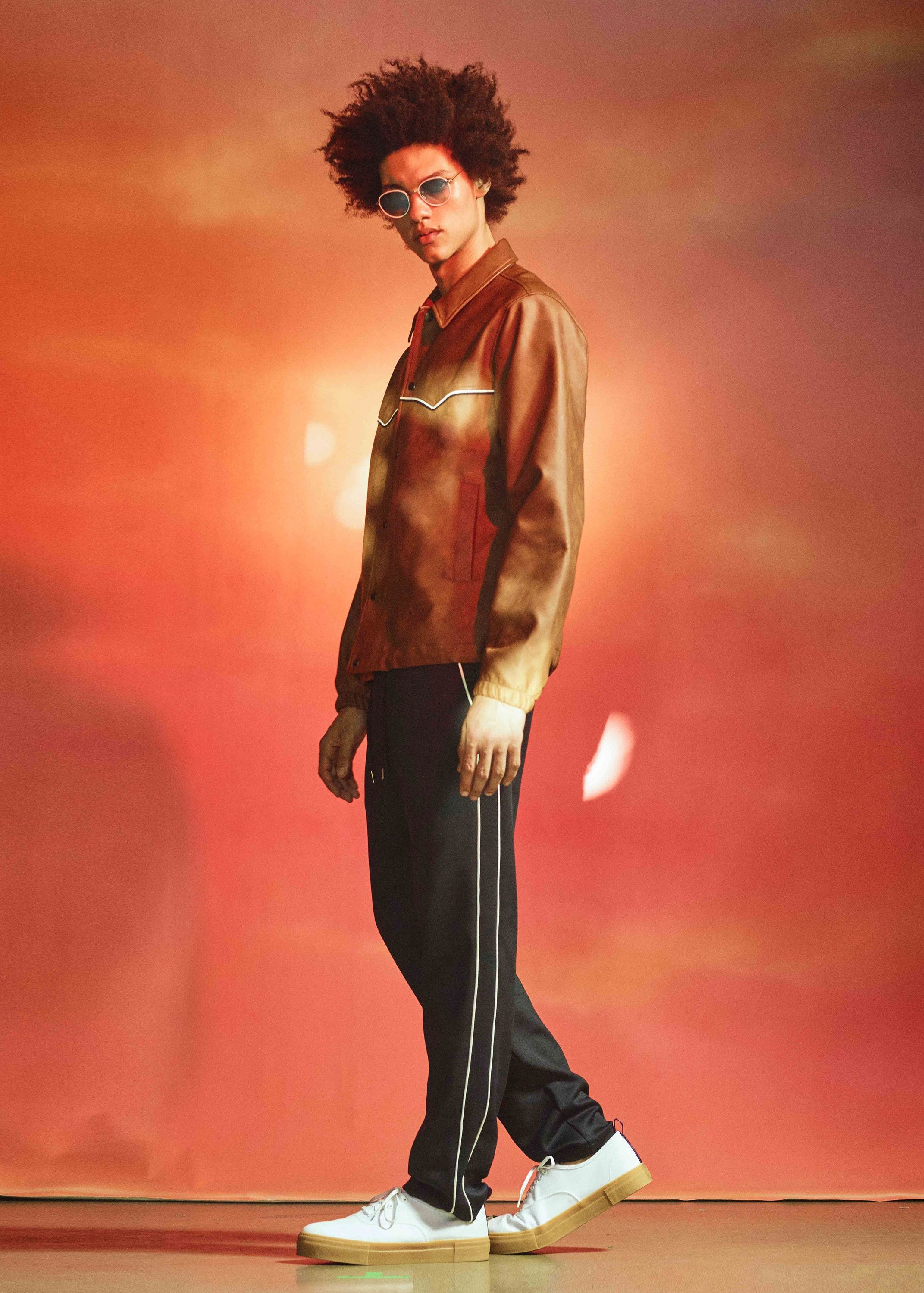 You As Lukas Piped Cotton-Blend Jersey Drawstring Trousers Size US 31 - 3 Thumbnail