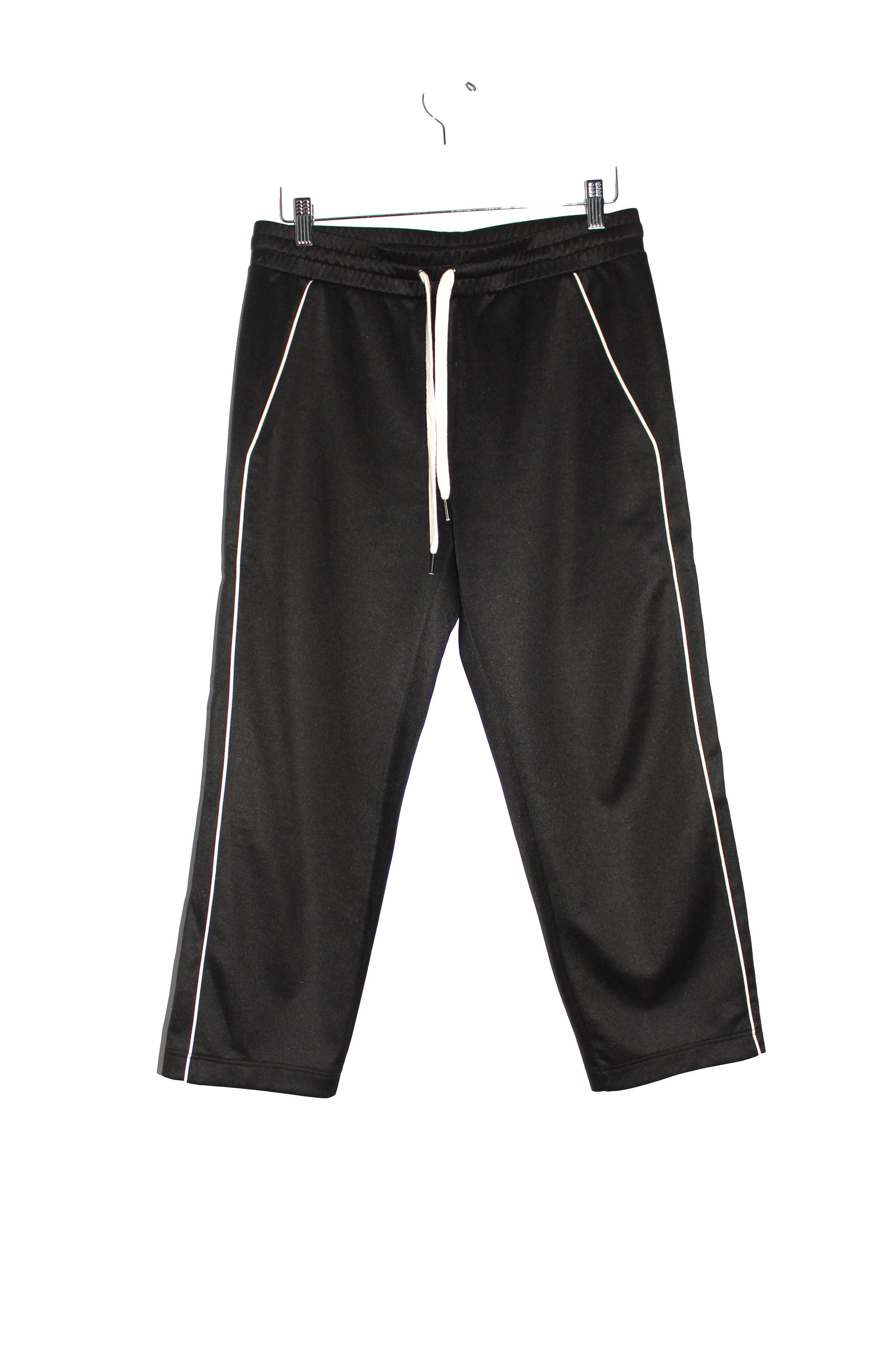 You As Lukas Piped Cotton-Blend Jersey Drawstring Trousers Size US 31 - 1 Thumbnail