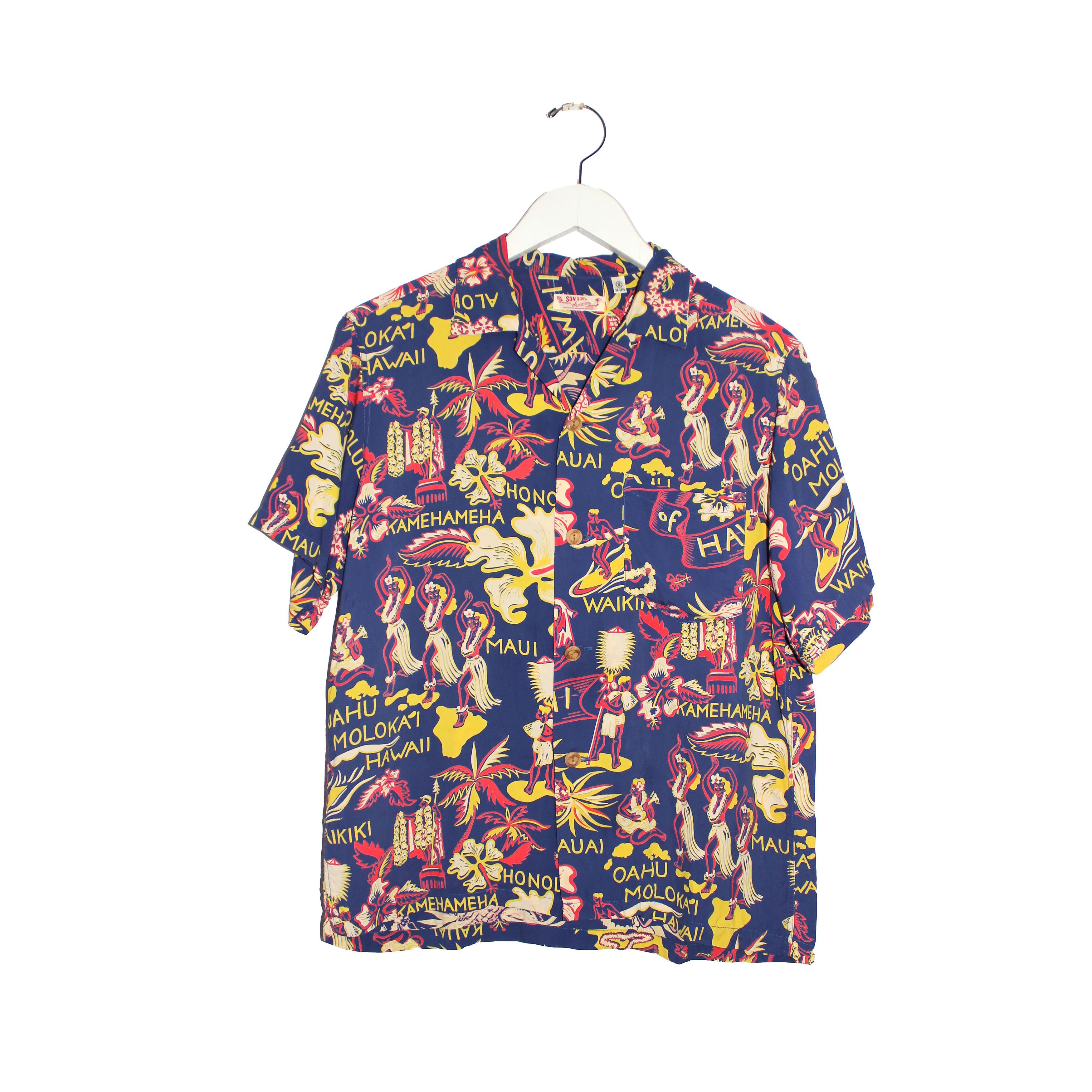 Sun Surf Hawaiian Print Rayon Camp Collar Shirt Size US S / EU 44-46 / 1 - 1 Thumbnail