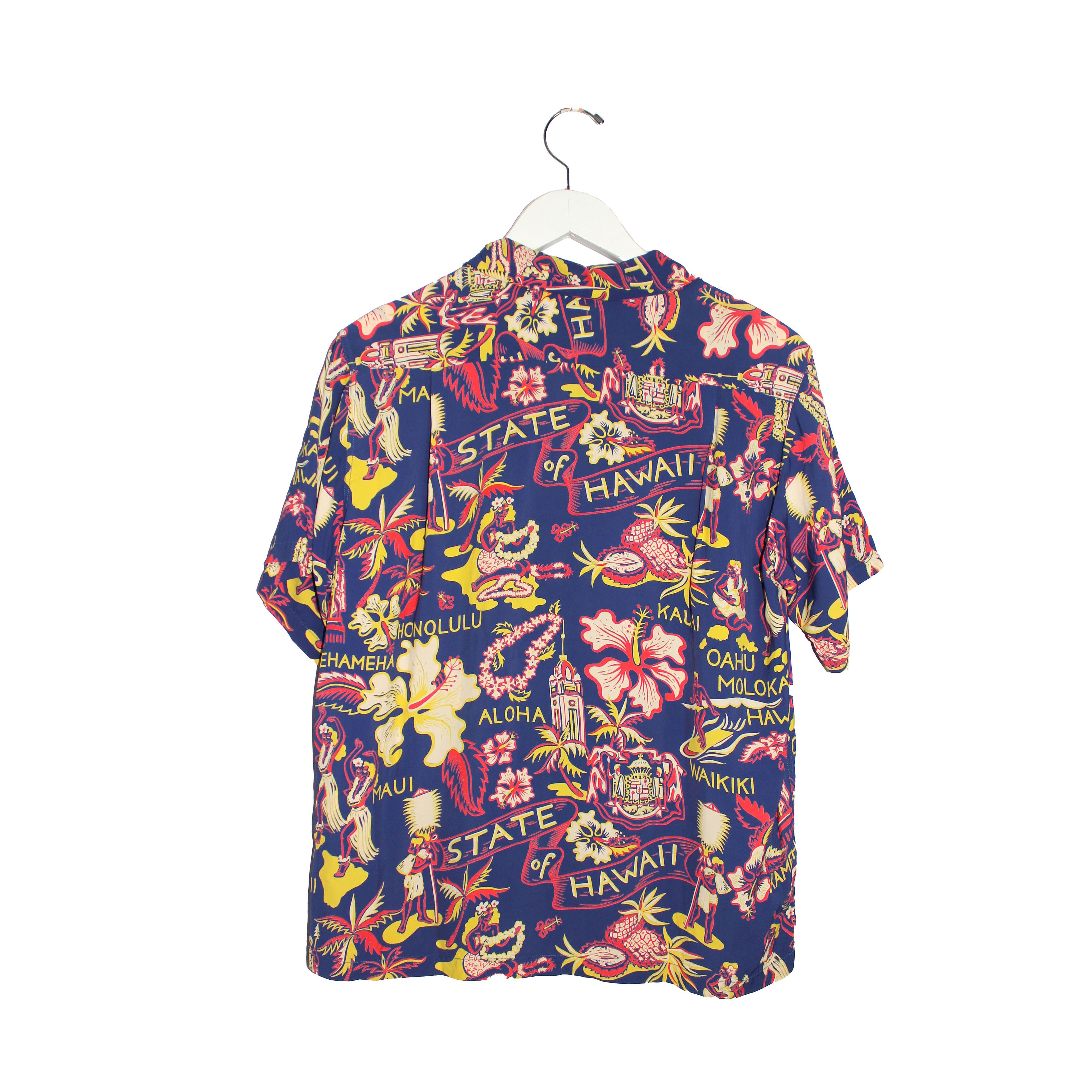 Sun Surf Hawaiian Print Rayon Camp Collar Shirt Size US S / EU 44-46 / 1 - 2 Thumbnail