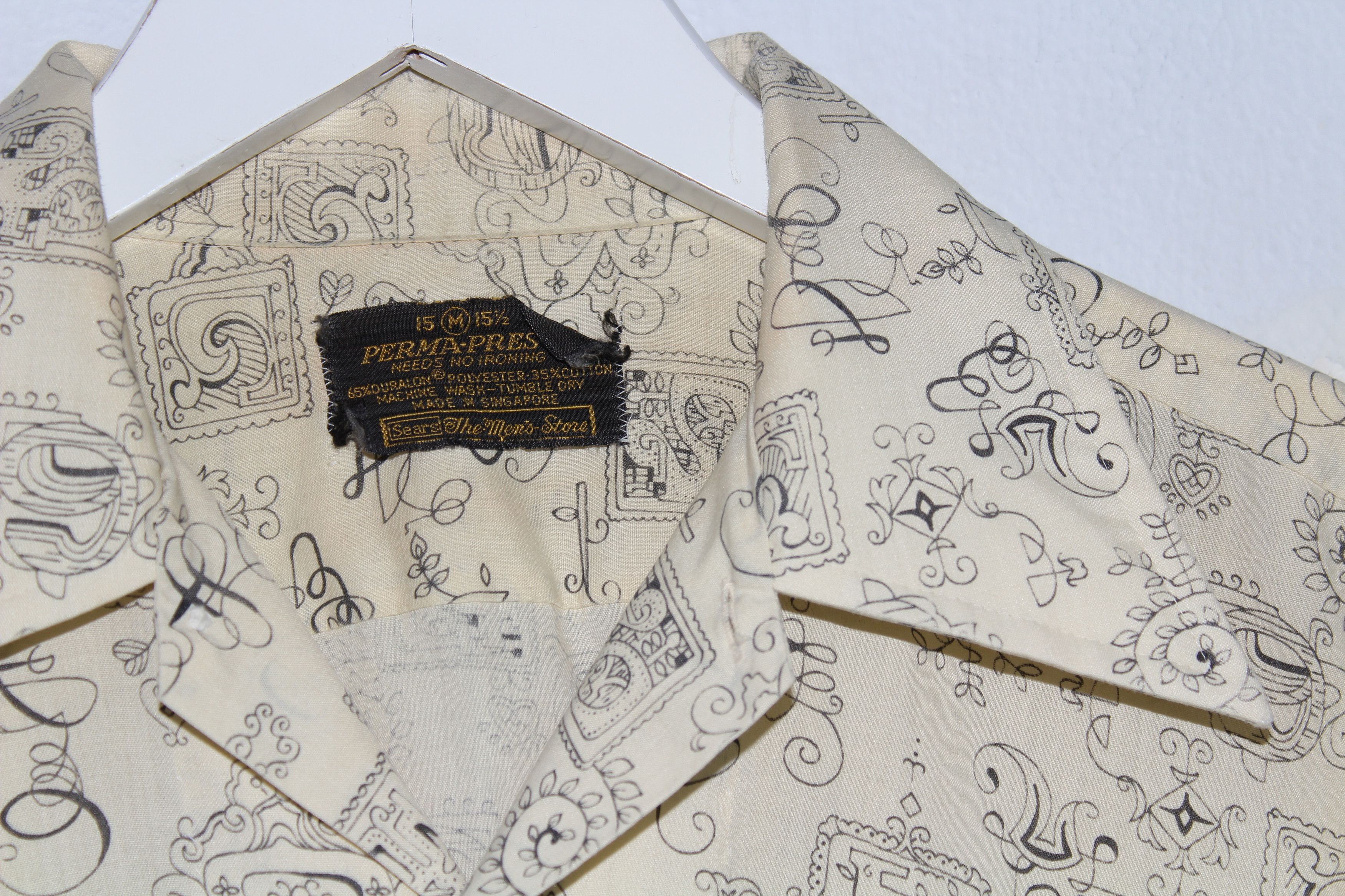 Vintage Printed Camp Collar Shirt Size US M / EU 48-50 / 2 - 5 Thumbnail
