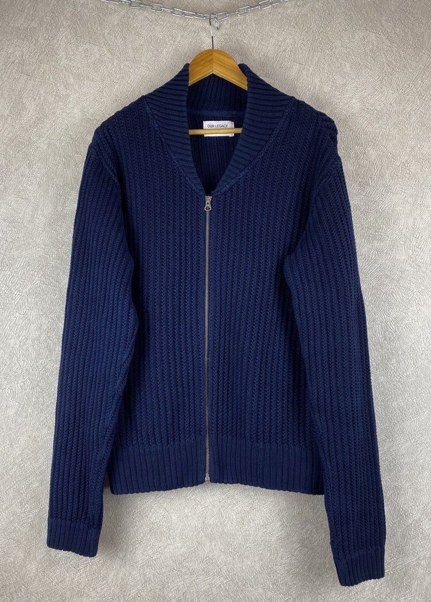 image of Avant Garde x Our Legacy Gorgeous Our Legacy Knitted Sweater in Navy, Men's (Size Large)