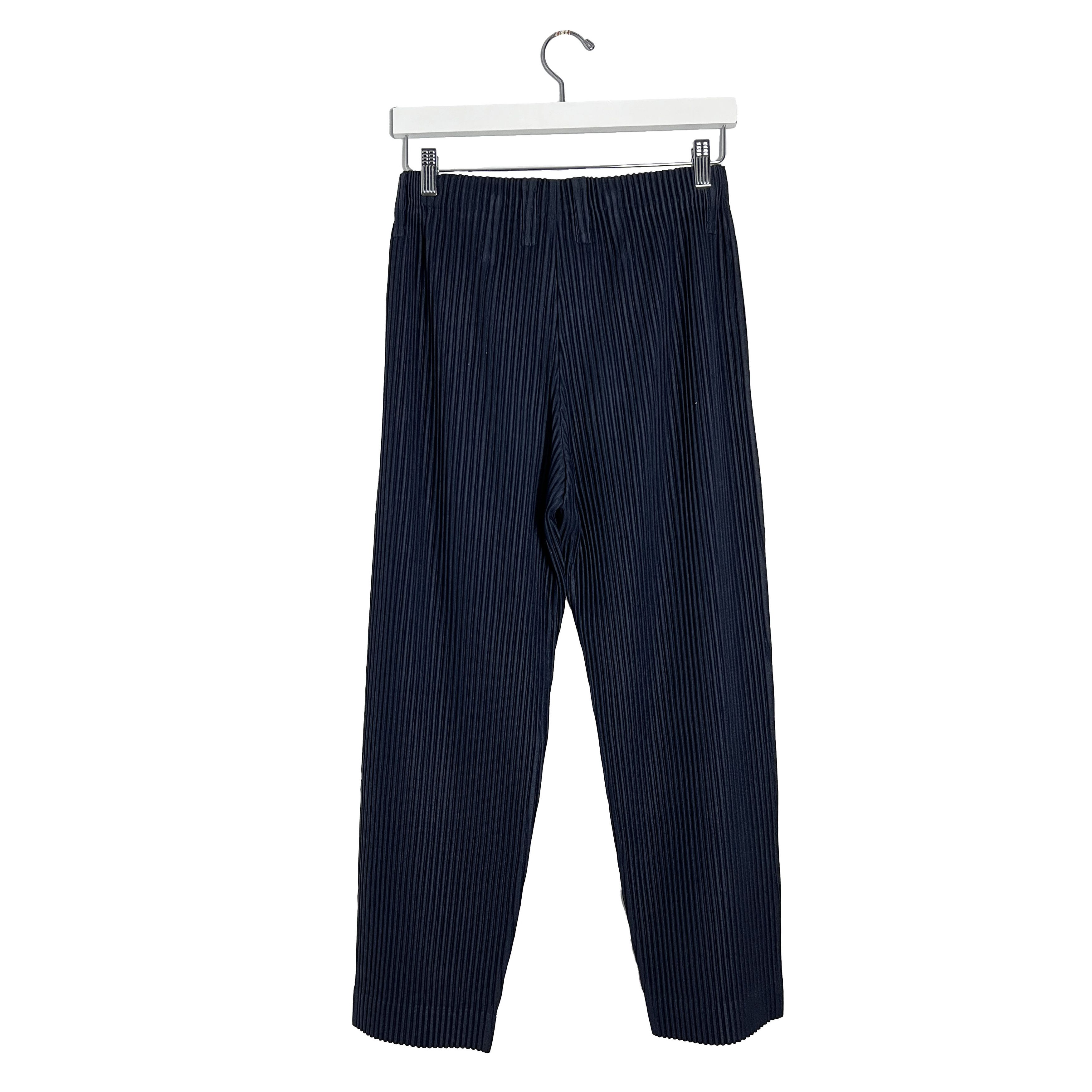 Issey Miyake Homme Plisse Technical-Pleated Jersey Trousers Size US 32 / EU 48 - 2 Thumbnail