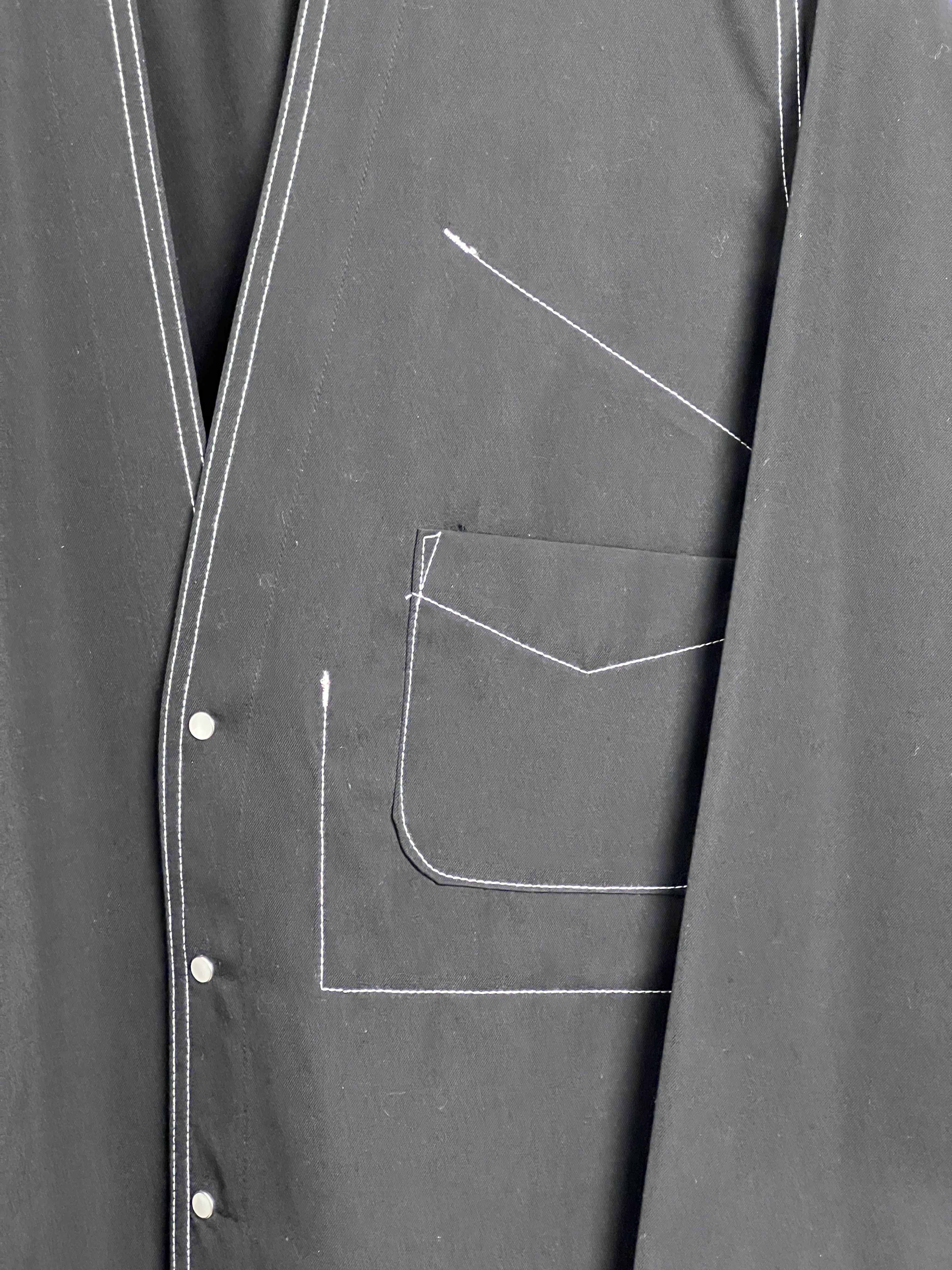 Sasquatchfabrix Contrast-stitched Wool-canvas Overshirt Size US M / EU 48-50 / 2 - 3 Thumbnail