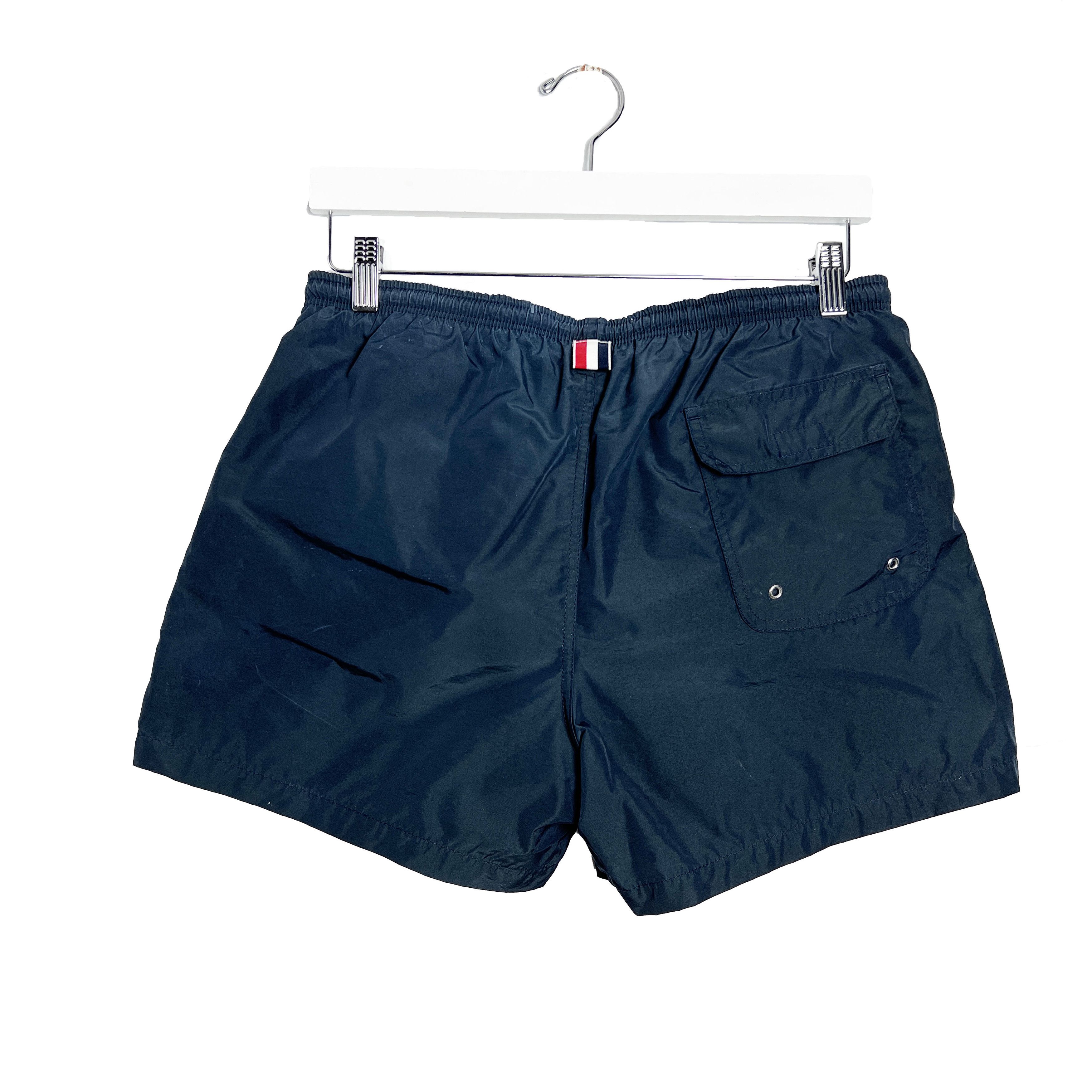Thom Browne Navy Nylon Swim Shorts Size US 30 / EU 46 - 2 Thumbnail