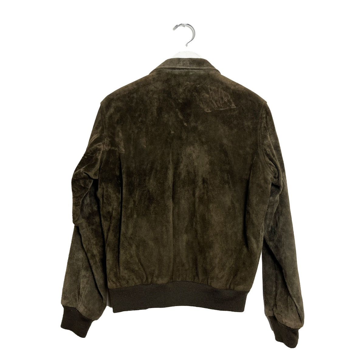Polo Ralph Lauren × Vintage Brown Suede Leather Bomber Jacket Size L / US 10 / IT 46 - 2 Thumbnail