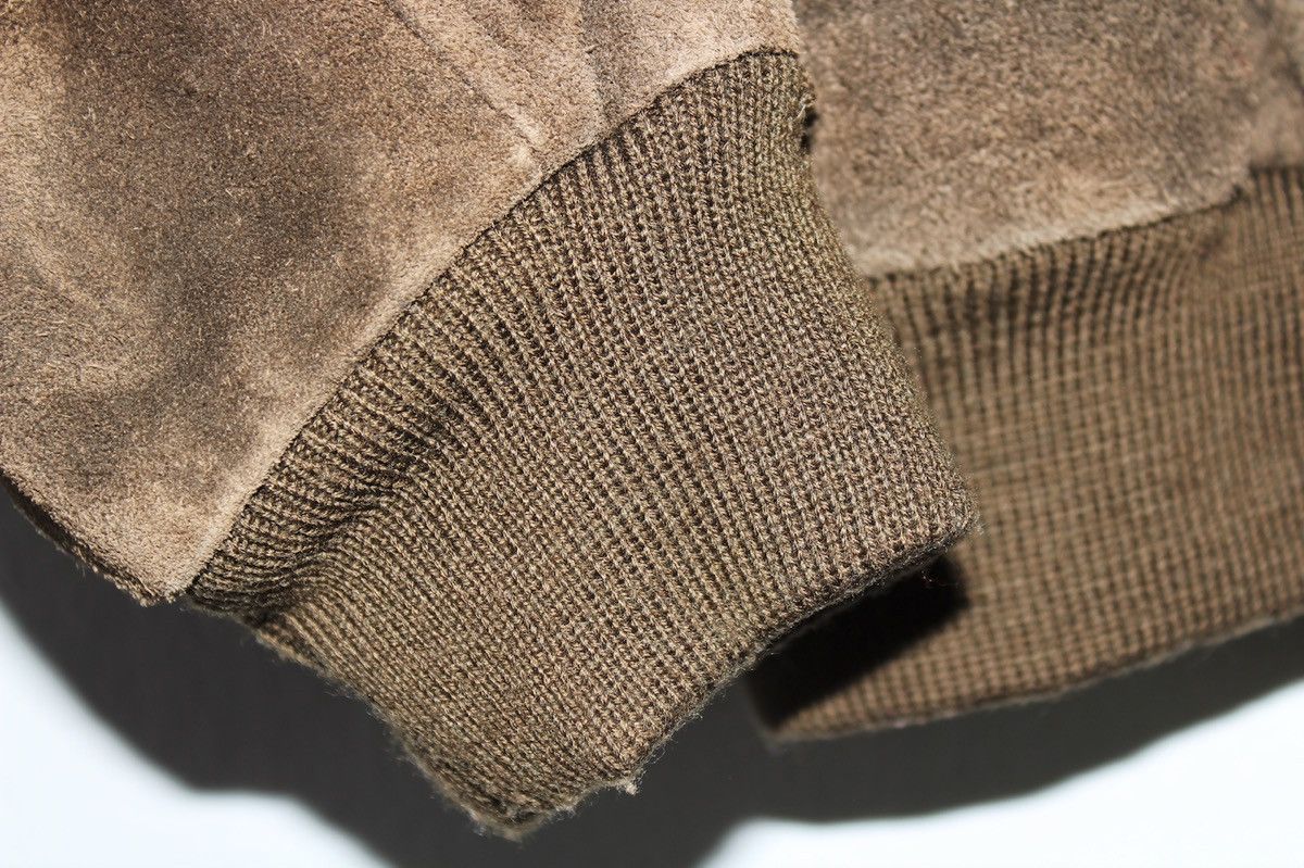Polo Ralph Lauren × Vintage Brown Suede Leather Bomber Jacket Size L / US 10 / IT 46 - 7 Thumbnail
