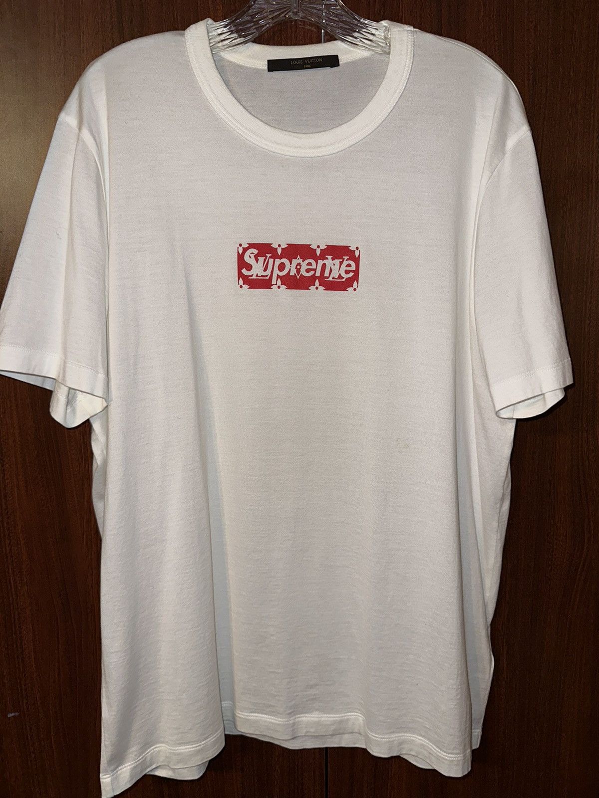 SUPREME/LOUIS Vuitton Monogram Box Logo T-Shirt