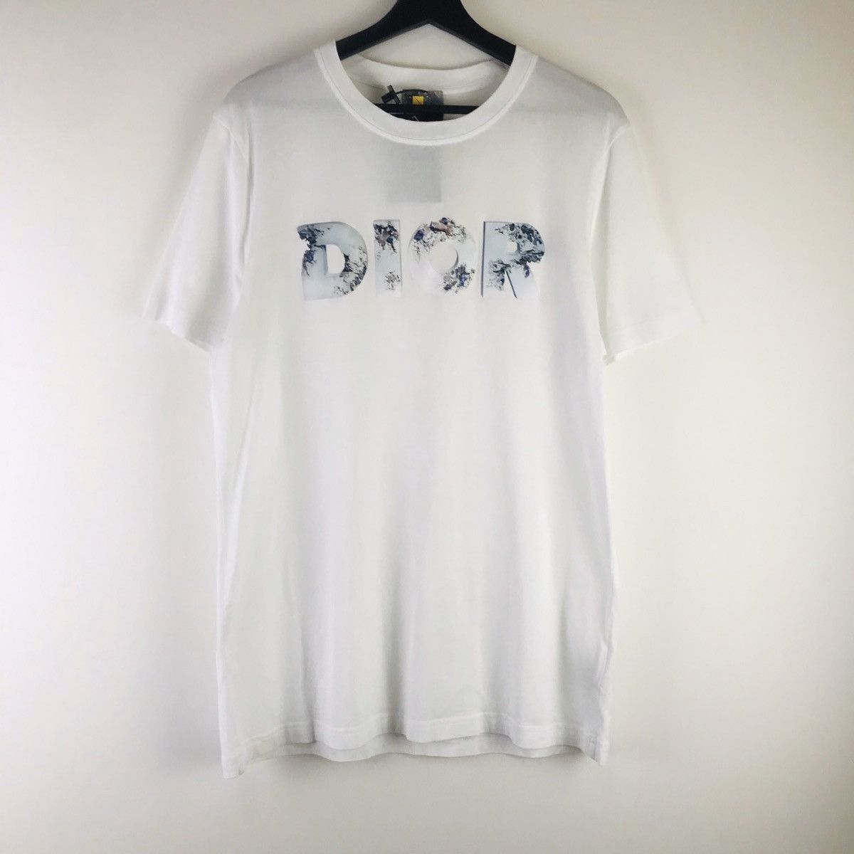 image of Daniel Arsham Eroded Logo Printed Tee in White, Men's (Size XL)