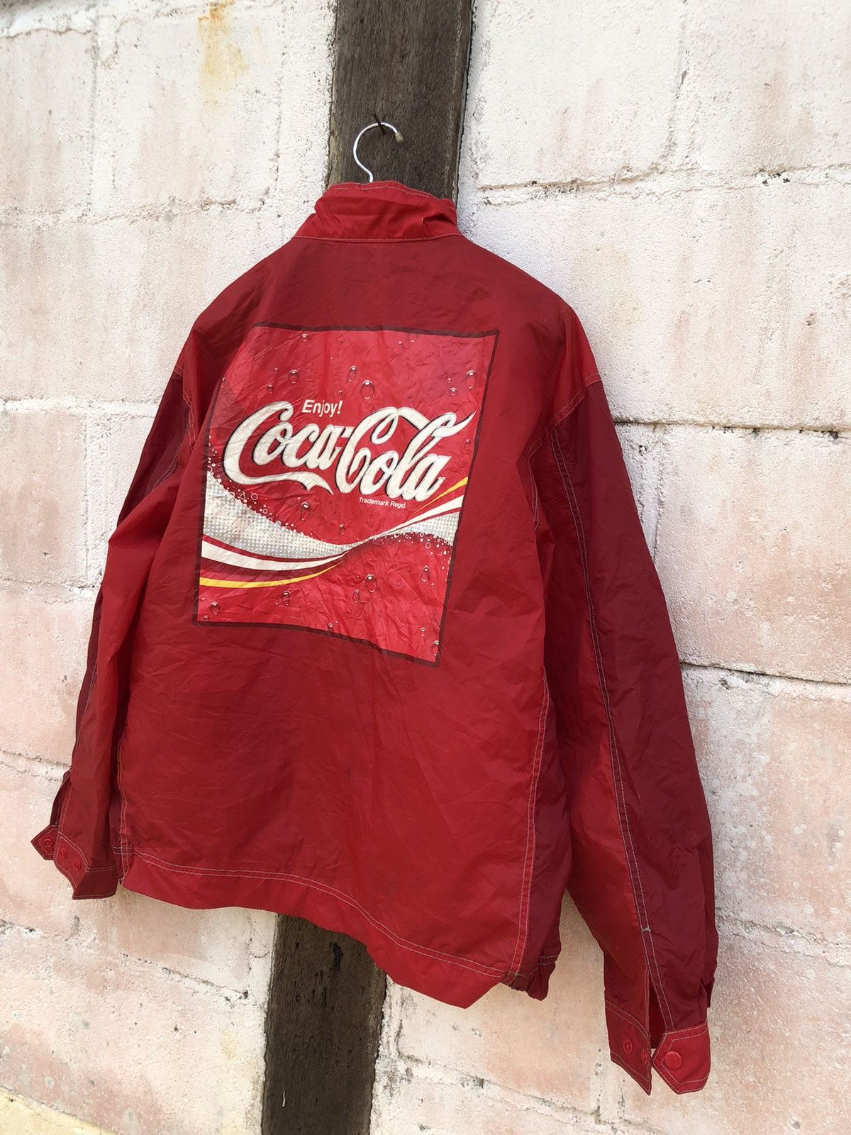 Coca Cola Coca Cola Enjoy Windbreaker Coach’s Jacket Size US L / EU 52-54 / 3 - 6 Thumbnail