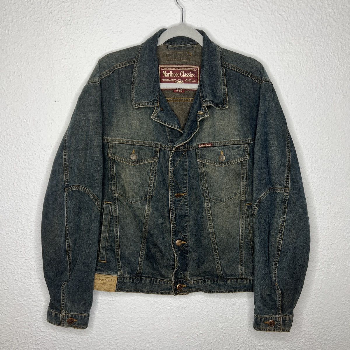 Marlboro Marlboro Classic Vintage Denim Jeans Jacket Made In USA Size US XL / EU 56 / 4 - 1 Thumbnail