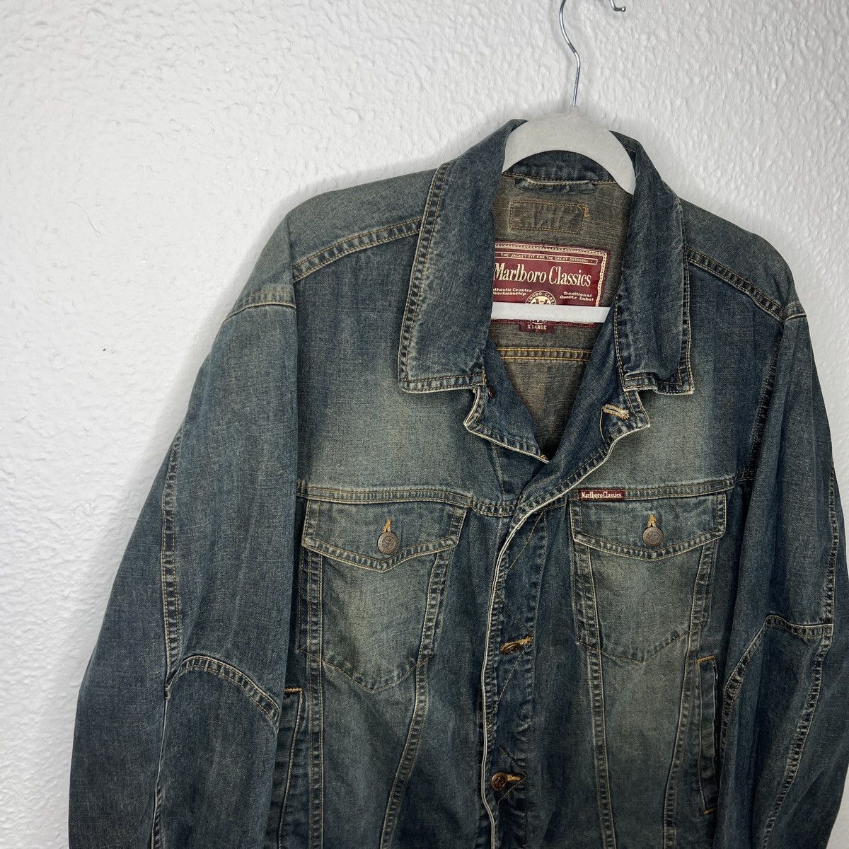 Marlboro Marlboro Classic Vintage Denim Jeans Jacket Made In USA Size US XL / EU 56 / 4 - 2 Thumbnail