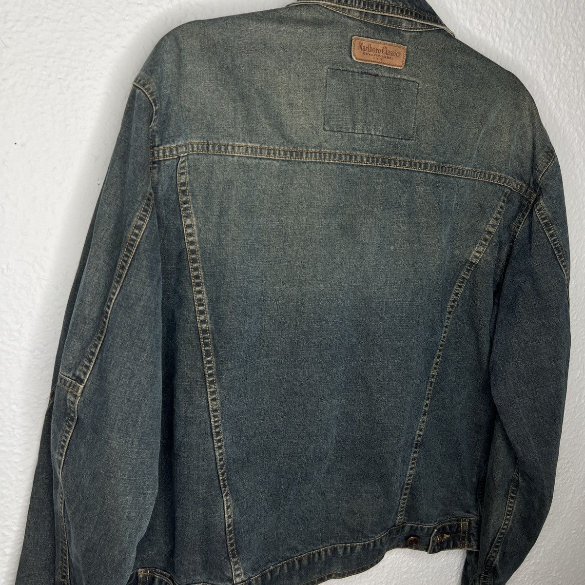 Marlboro Marlboro Classic Vintage Denim Jeans Jacket Made In USA Size US XL / EU 56 / 4 - 9 Thumbnail