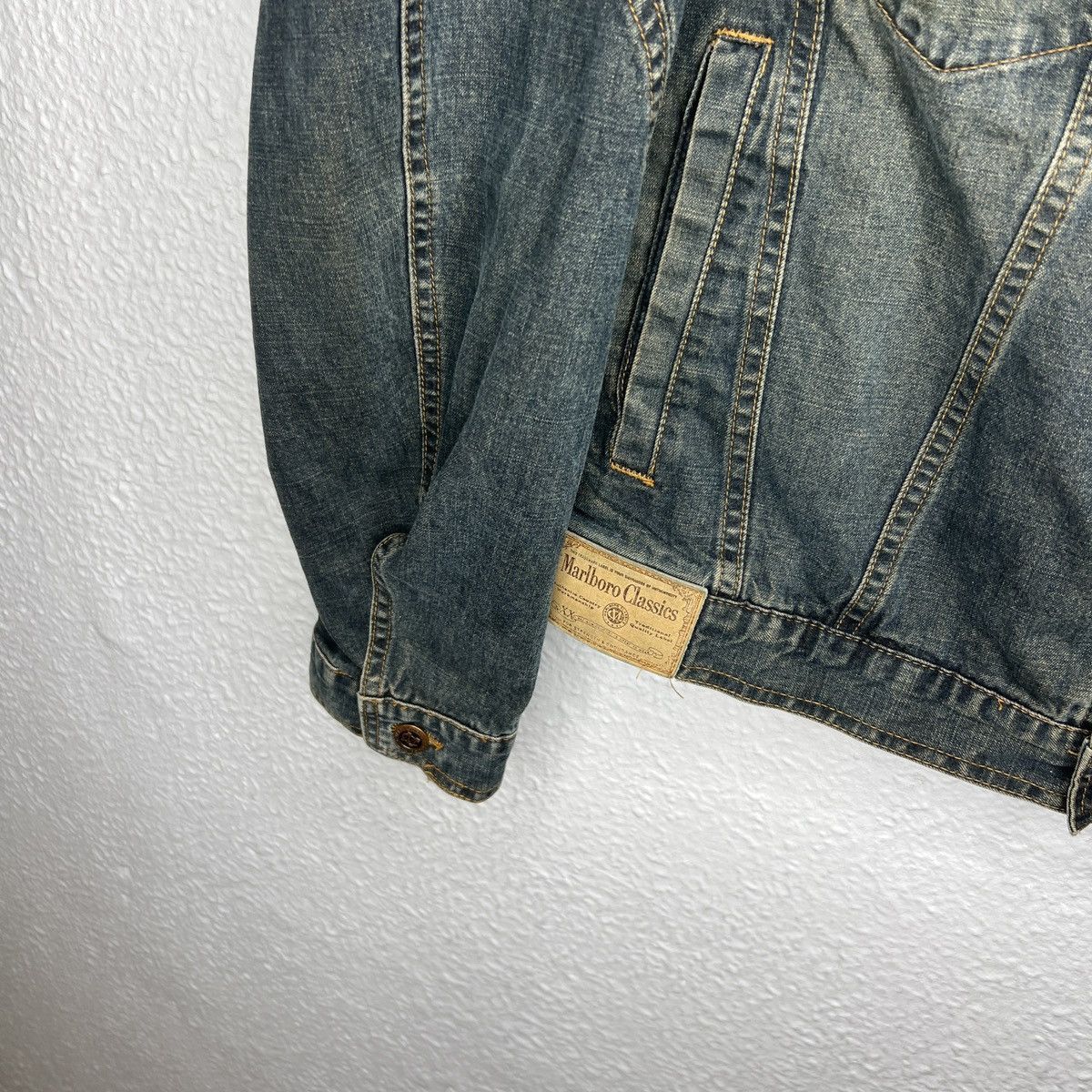 Marlboro Marlboro Classic Vintage Denim Jeans Jacket Made In USA Size US XL / EU 56 / 4 - 4 Thumbnail