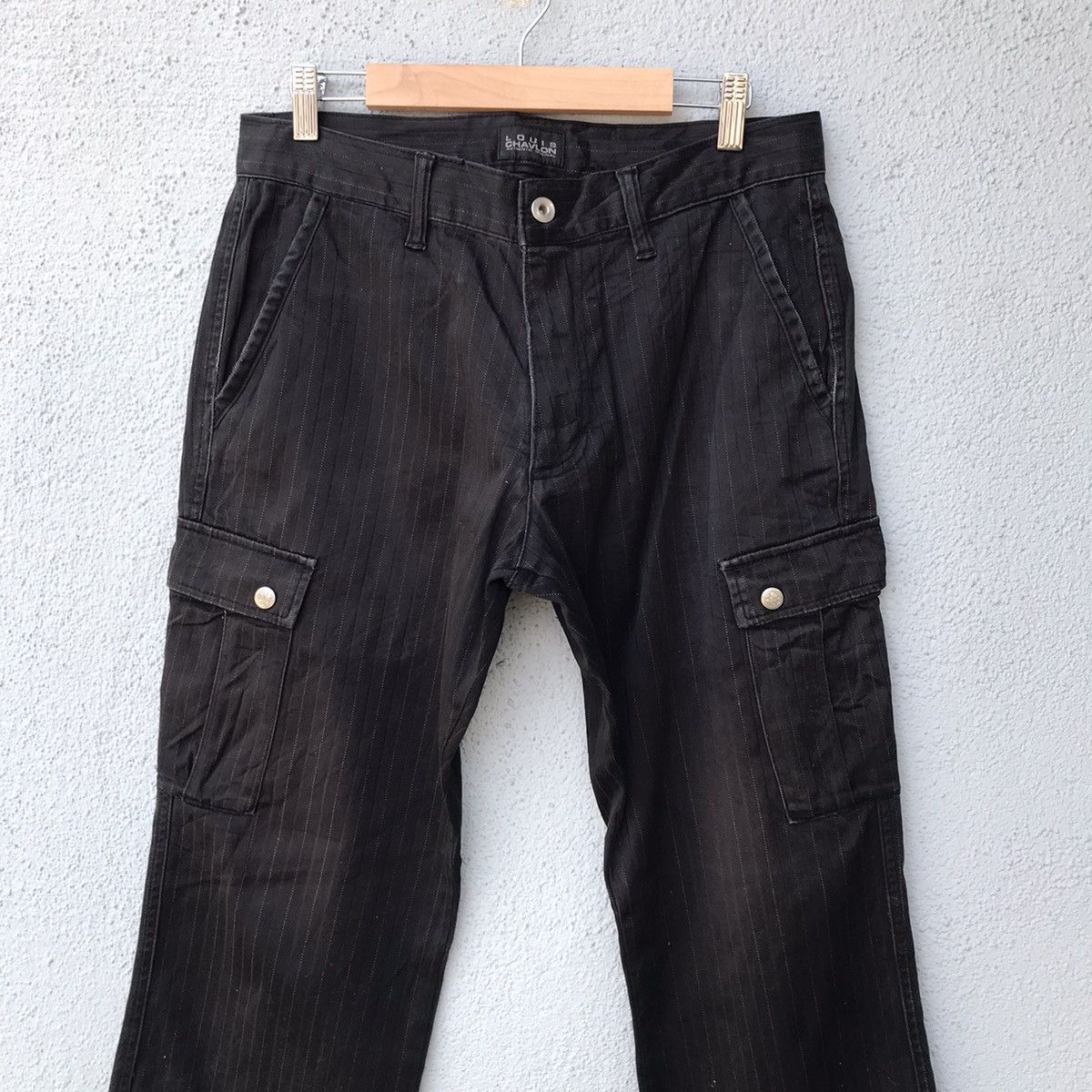 Japanese Brand Louis Chavlon Stripe Line Trousers Cargo Pants Size US 32 / EU 48 - 2 Thumbnail