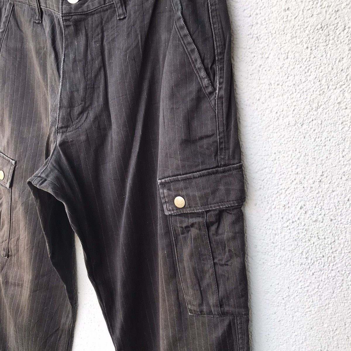 Japanese Brand Louis Chavlon Stripe Line Trousers Cargo Pants Size US 32 / EU 48 - 6 Thumbnail