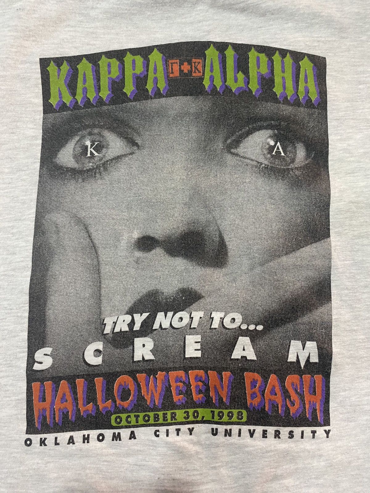 Vintage Vintage 90s Scream - Kappa Alpha Halloween Bash III Size US L / EU 52-54 / 3 - 3 Thumbnail