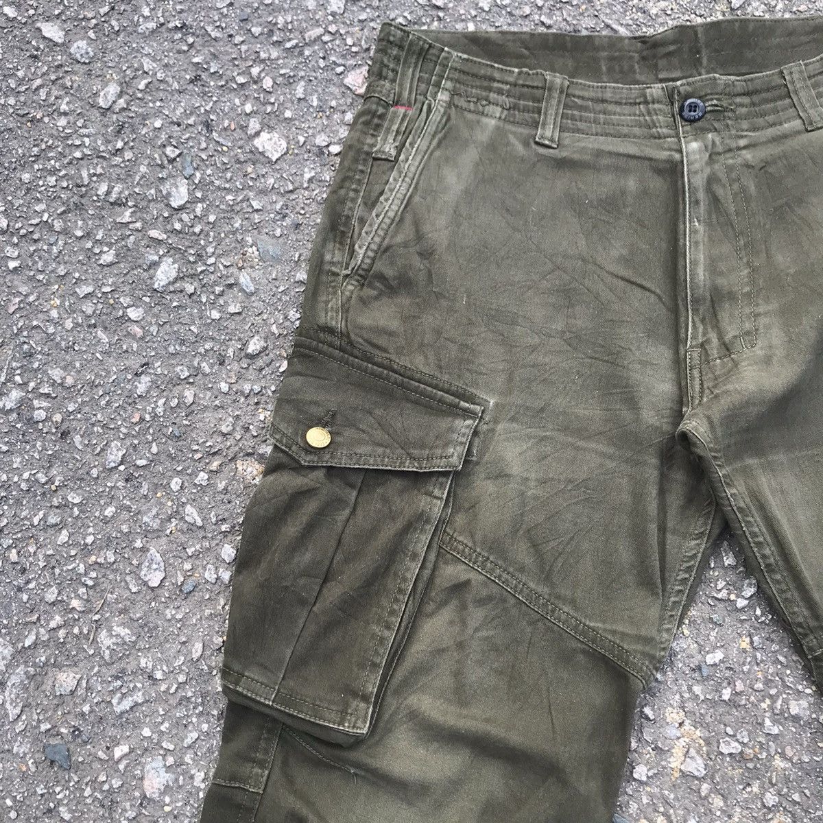 VINTAGE GERIDE FADED TACTICAL CARGO PANTS Casual Pants