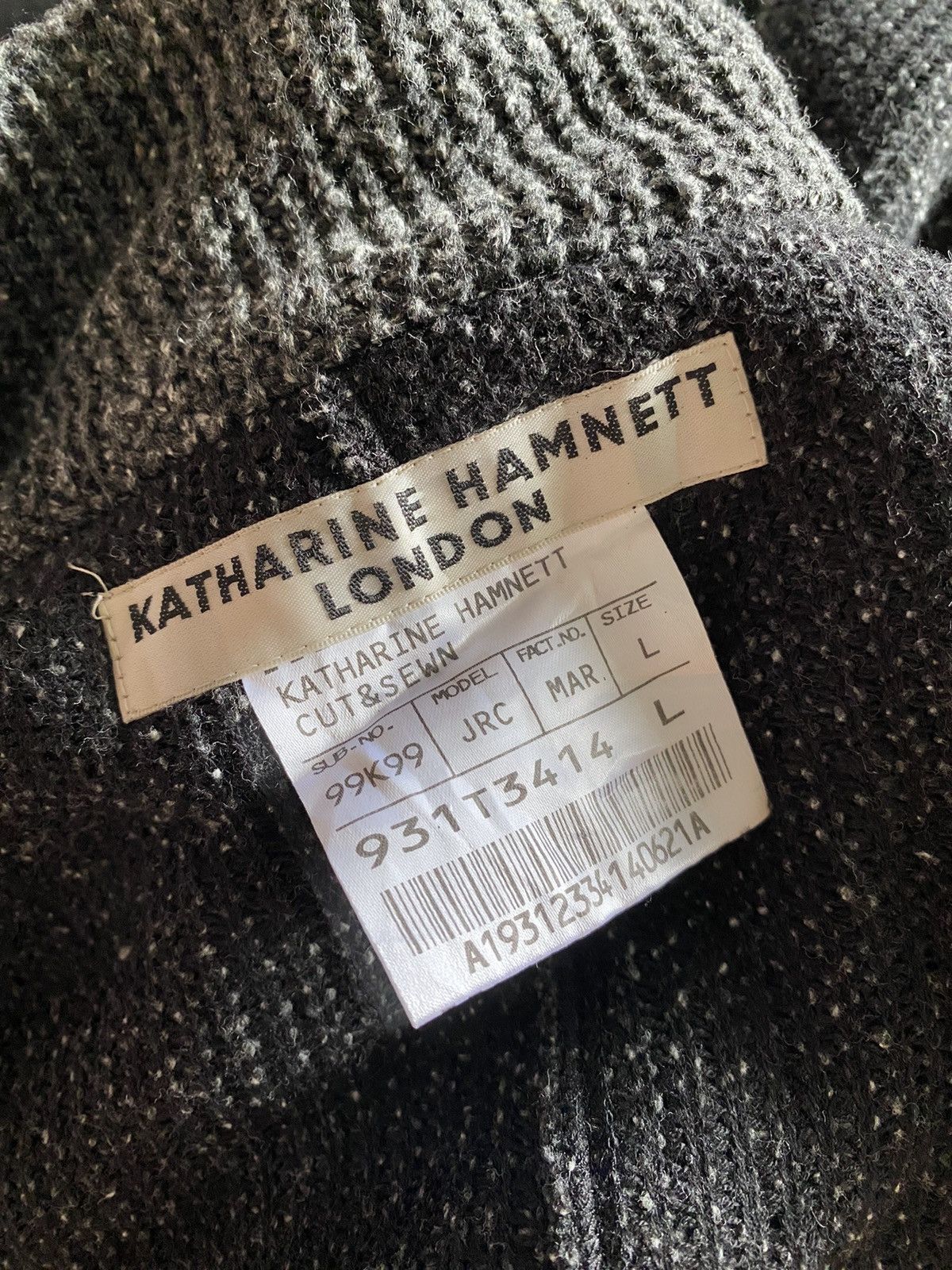 Katharine Hamnett London × Vintage Katharine Hamnett London Knit Sweater Size L / US 10 / IT 46 - 7 Thumbnail
