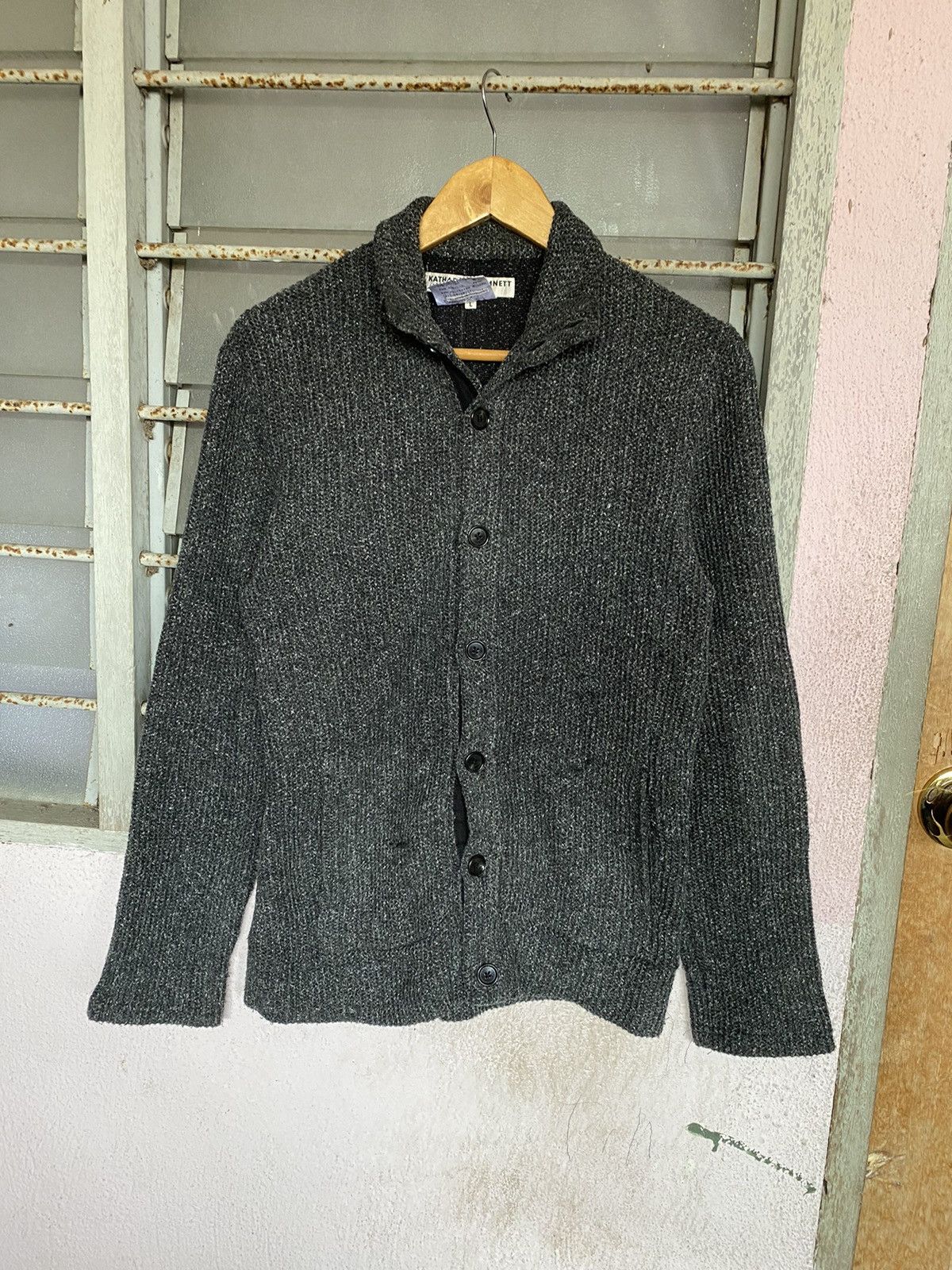 Katharine Hamnett London × Vintage Katharine Hamnett London Knit Sweater Size L / US 10 / IT 46 - 5 Thumbnail