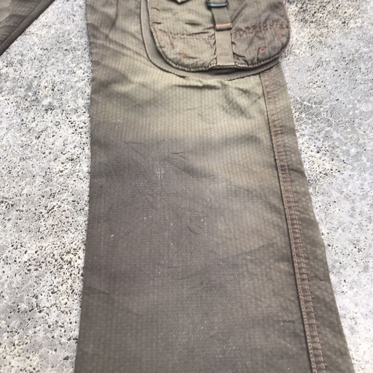 Japanese Brand Vintage Edwin 505 Khaki 3D Front Pocket Tactical Cargo Pants Size US 30 / EU 46 - 10 Thumbnail