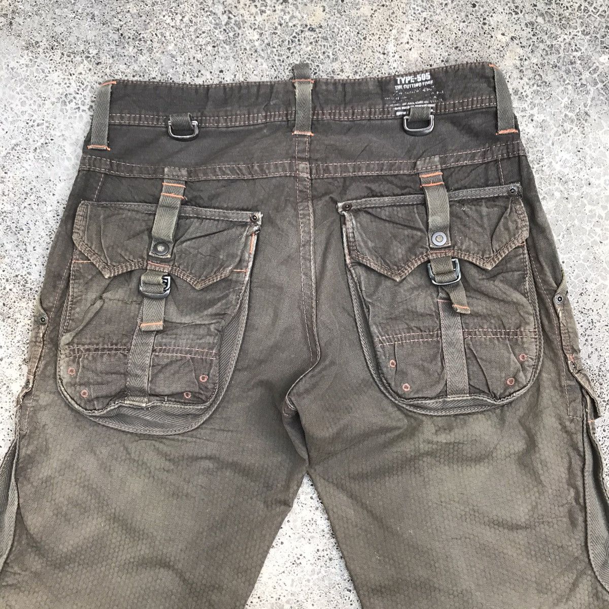 Japanese Brand Vintage Edwin 505 Khaki 3D Front Pocket Tactical Cargo Pants Size US 30 / EU 46 - 17 Thumbnail