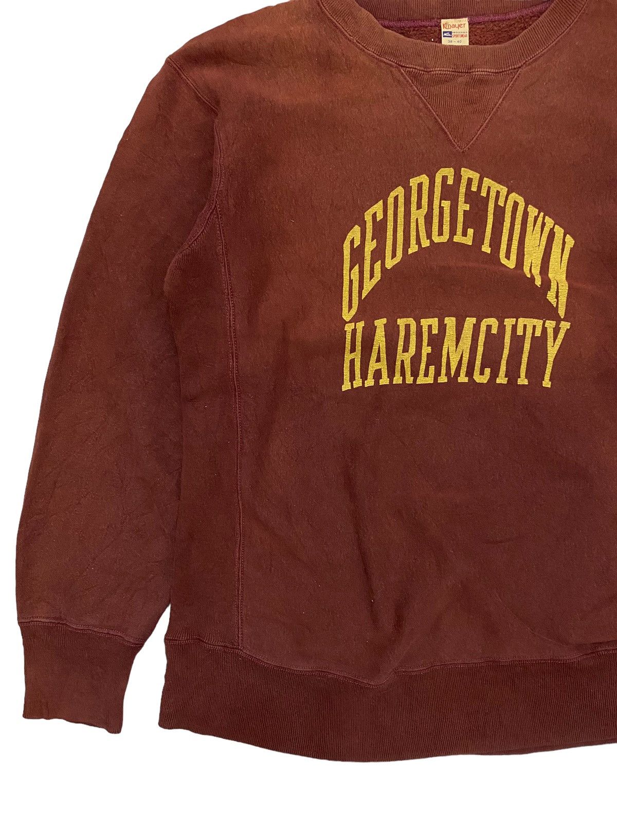 Japanese Brand × Vintage Vintage Kriff Mayer Georgetown Reverse Weave Sweatshirt Size US M / EU 48-50 / 2 - 2 Thumbnail