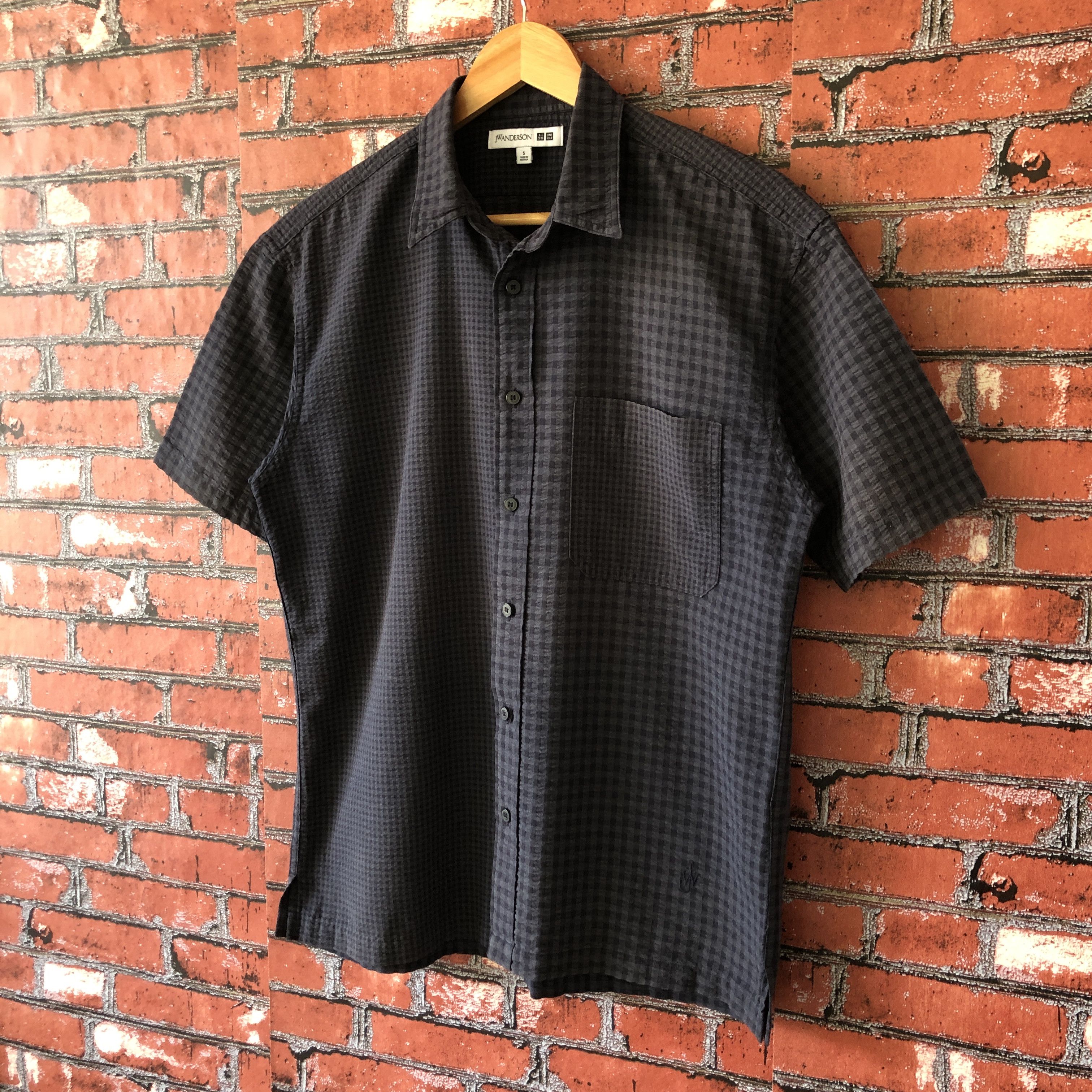 JW Anderson J W Anderson x Uniqlo Grey Plaid Check Button Up Shirt S Size US S / EU 44-46 / 1 - 8 Thumbnail