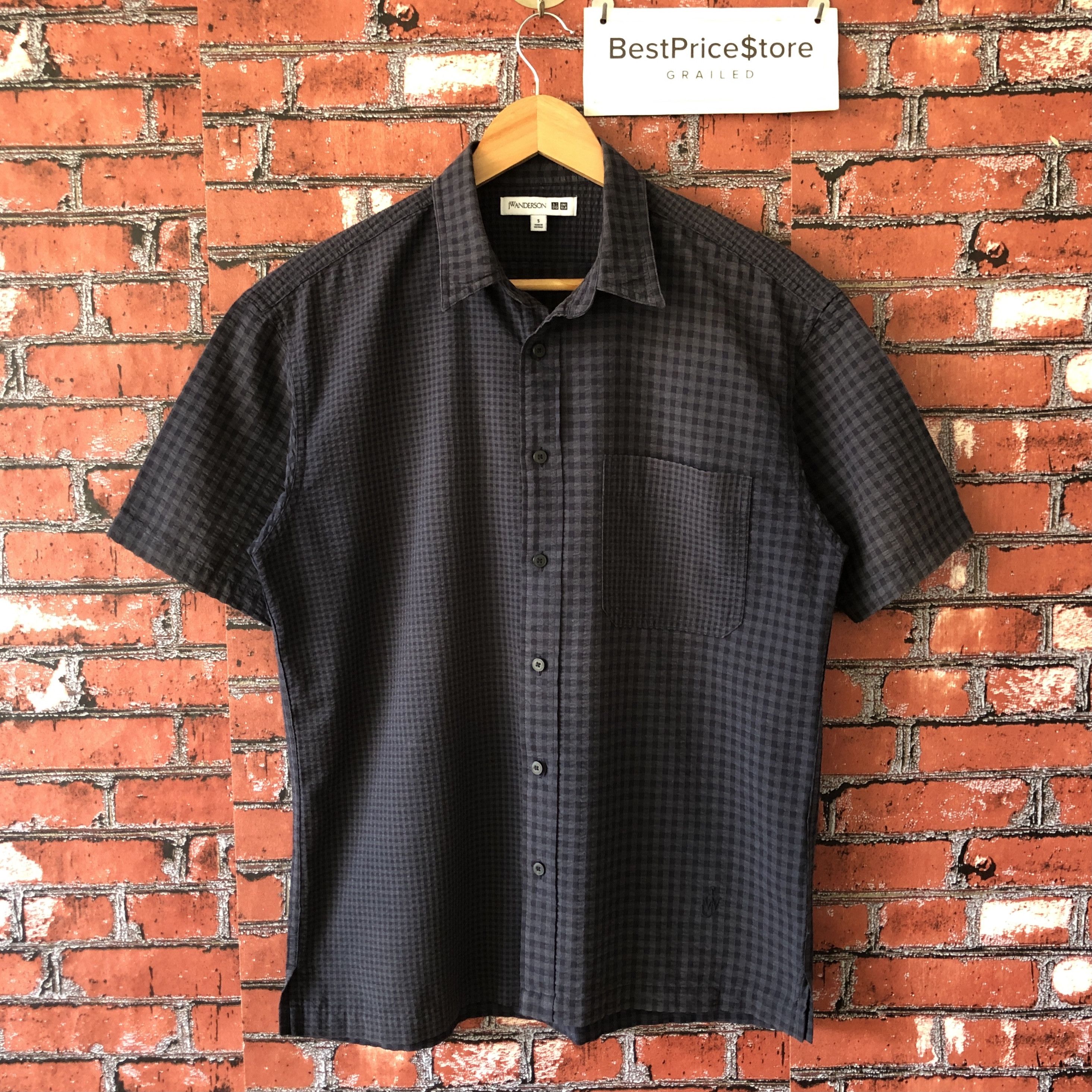 JW Anderson J W Anderson x Uniqlo Grey Plaid Check Button Up Shirt S Size US S / EU 44-46 / 1 - 1 Thumbnail
