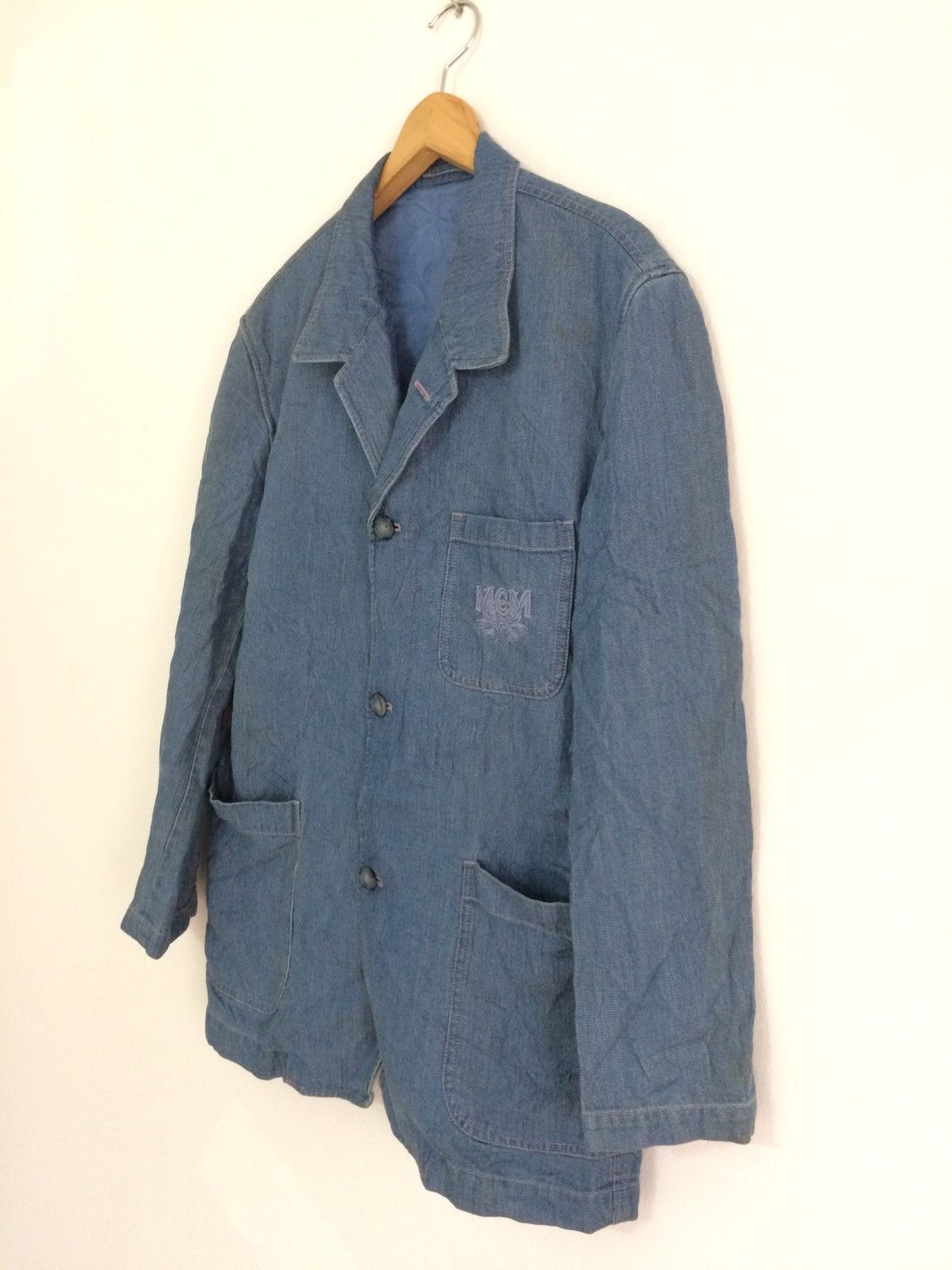 Indigo × MCM × Vintage 🔥🔥Vintage MCM Embroidery Logo Blazer Jacket Size US M / EU 48-50 / 2 - 5 Thumbnail