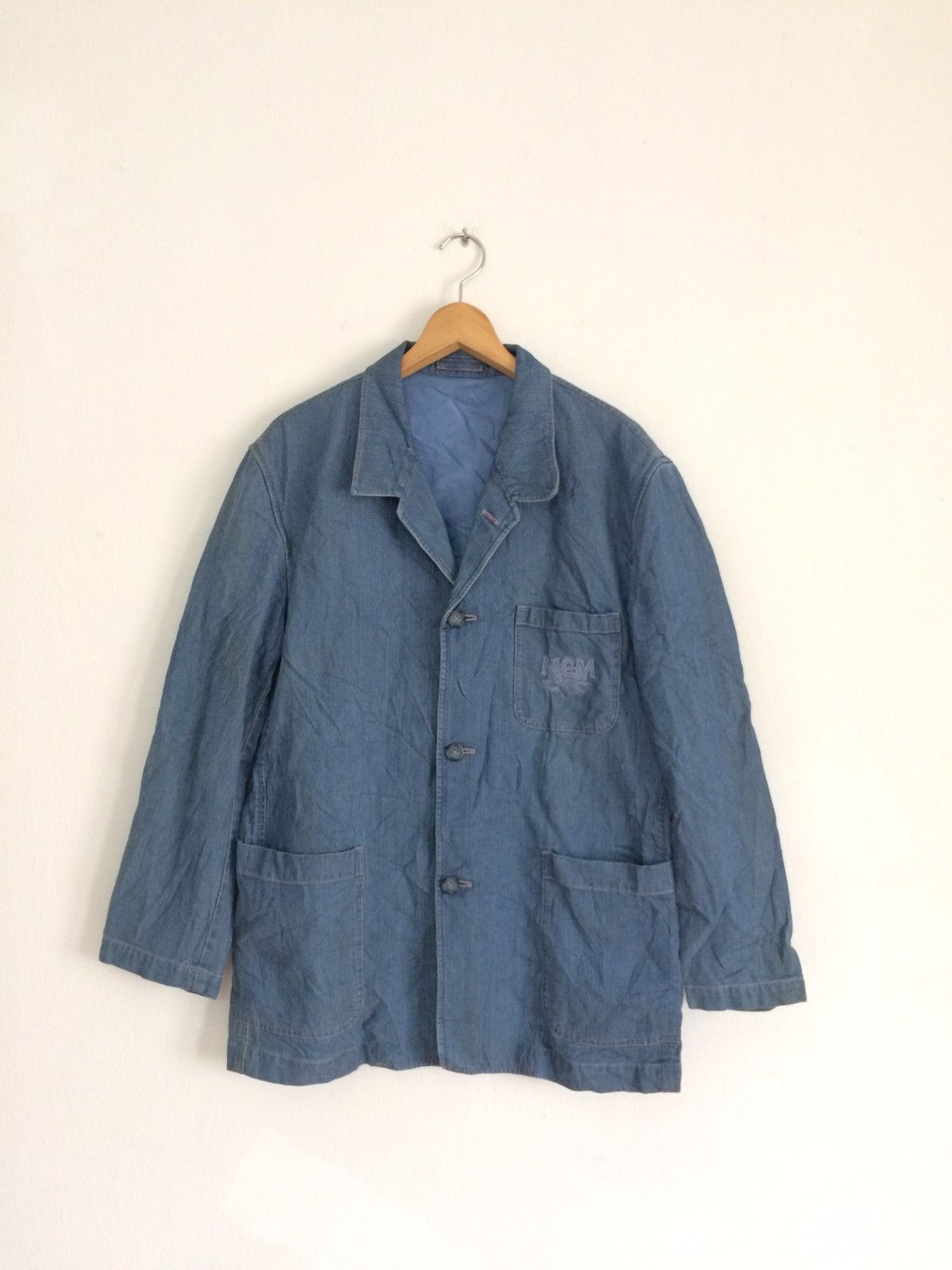 Indigo × MCM × Vintage 🔥🔥Vintage MCM Embroidery Logo Blazer Jacket Size US M / EU 48-50 / 2 - 1 Thumbnail