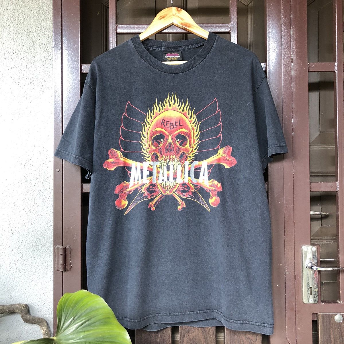 Vintage 💢Sunfaded💢 Vintage 90s Metallica Rebel Pushead Tshirt | Grailed