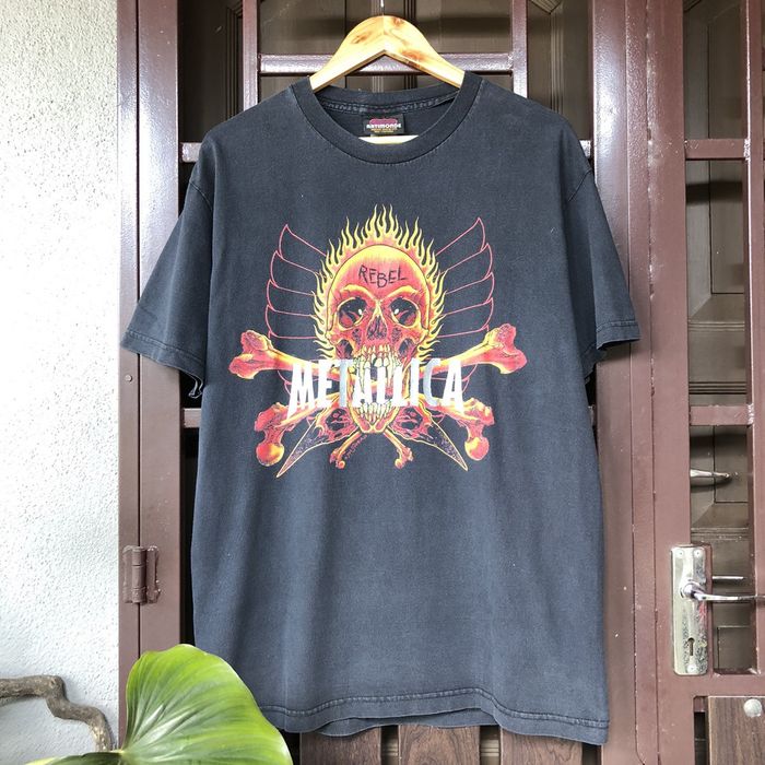 Vintage 💢Sunfaded💢 Vintage 90s Metallica Rebel Pushead Tshirt