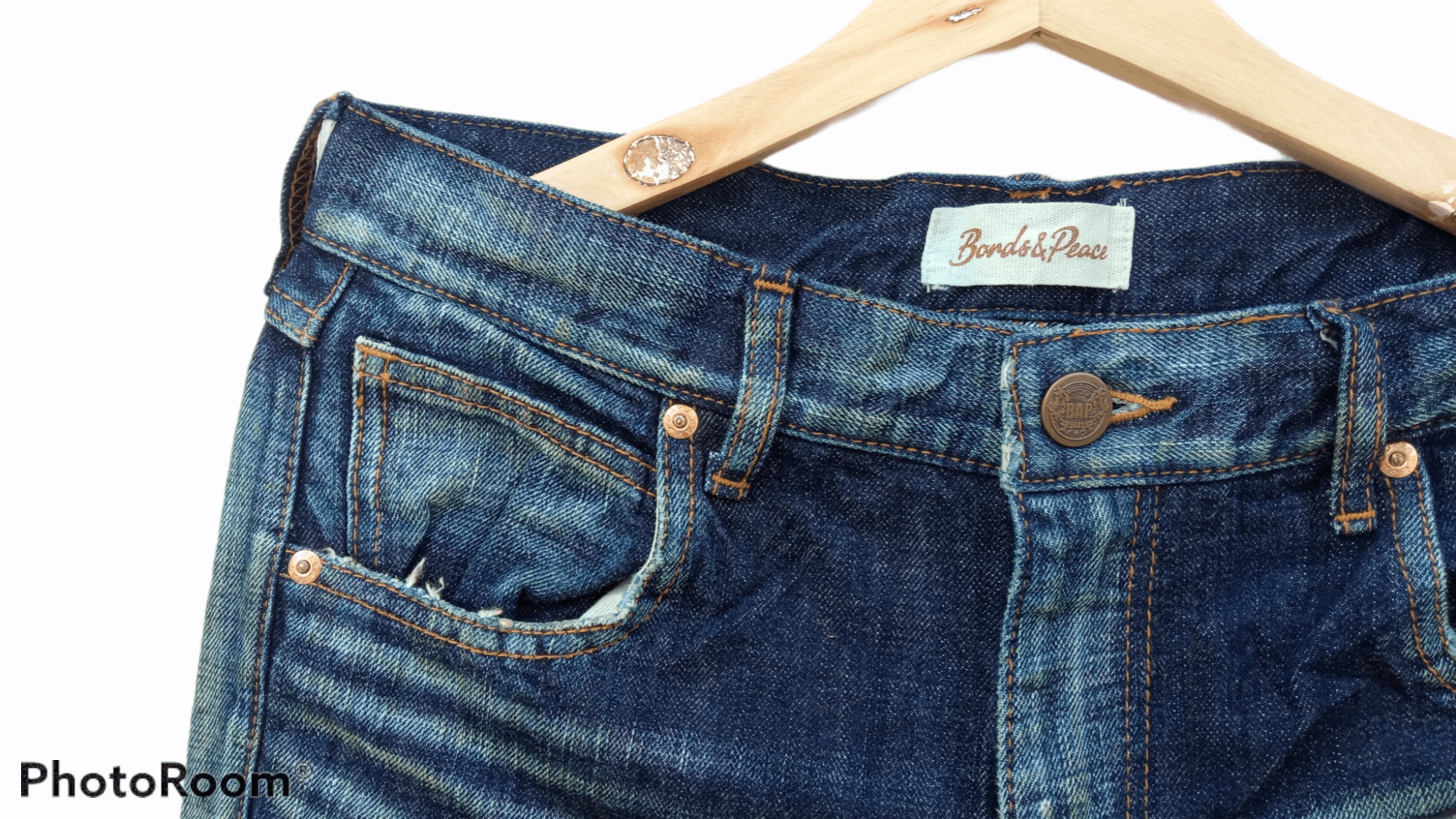 Japanese Brand × Vintage 🔥🔥Bonds & Peace Patchwork Distressed Jeans Denim Size US 31 - 13 Thumbnail