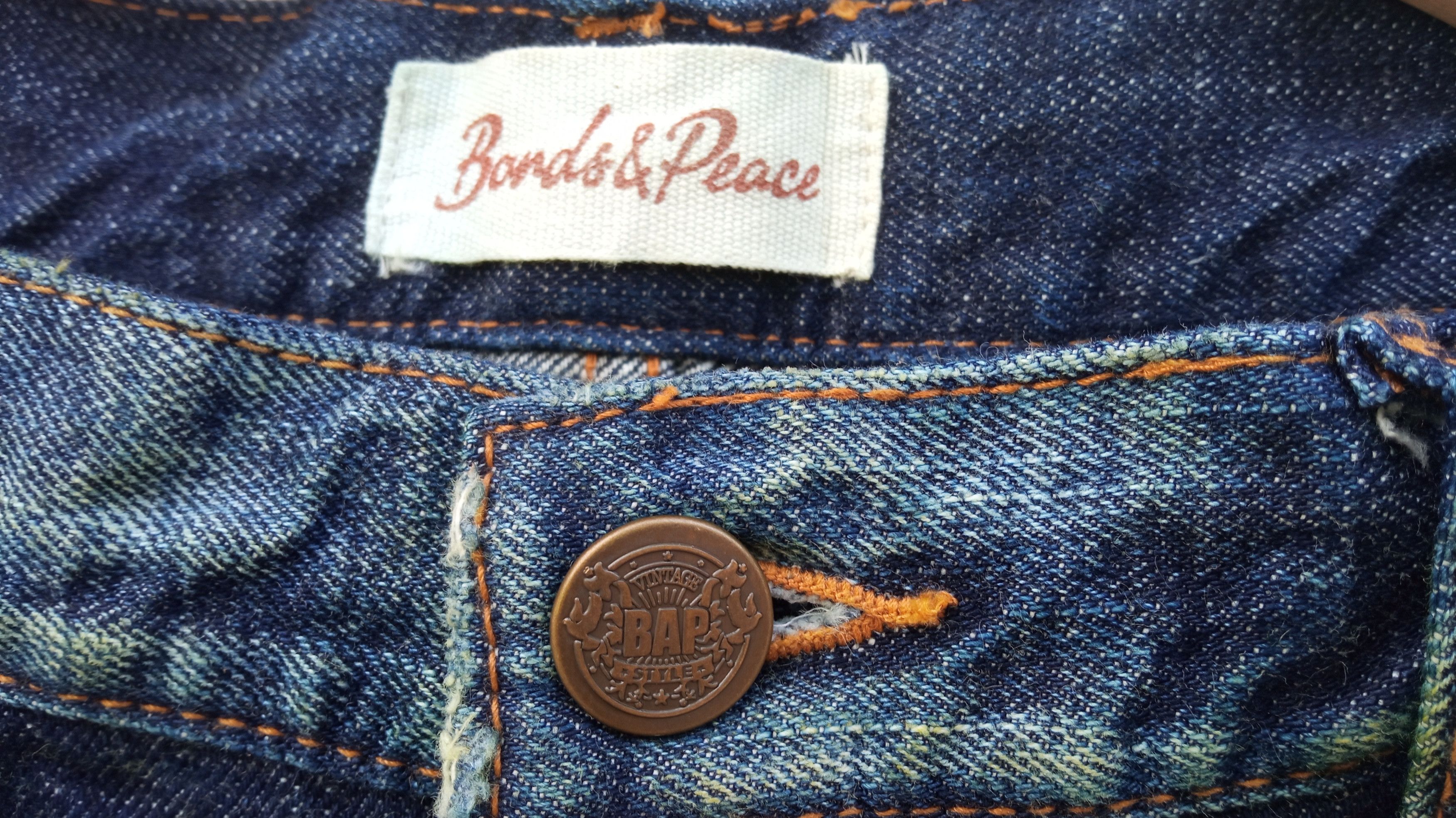 Japanese Brand × Vintage 🔥🔥Bonds & Peace Patchwork Distressed Jeans Denim Size US 31 - 19 Thumbnail