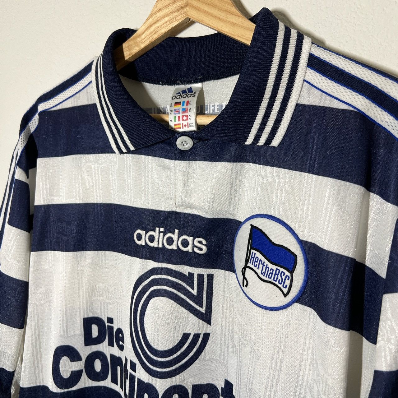 Adidas CDG Comme de Goal x Hertha Berlin 1997-1999 Home Jersey Size US XL / EU 56 / 4 - 2 Thumbnail