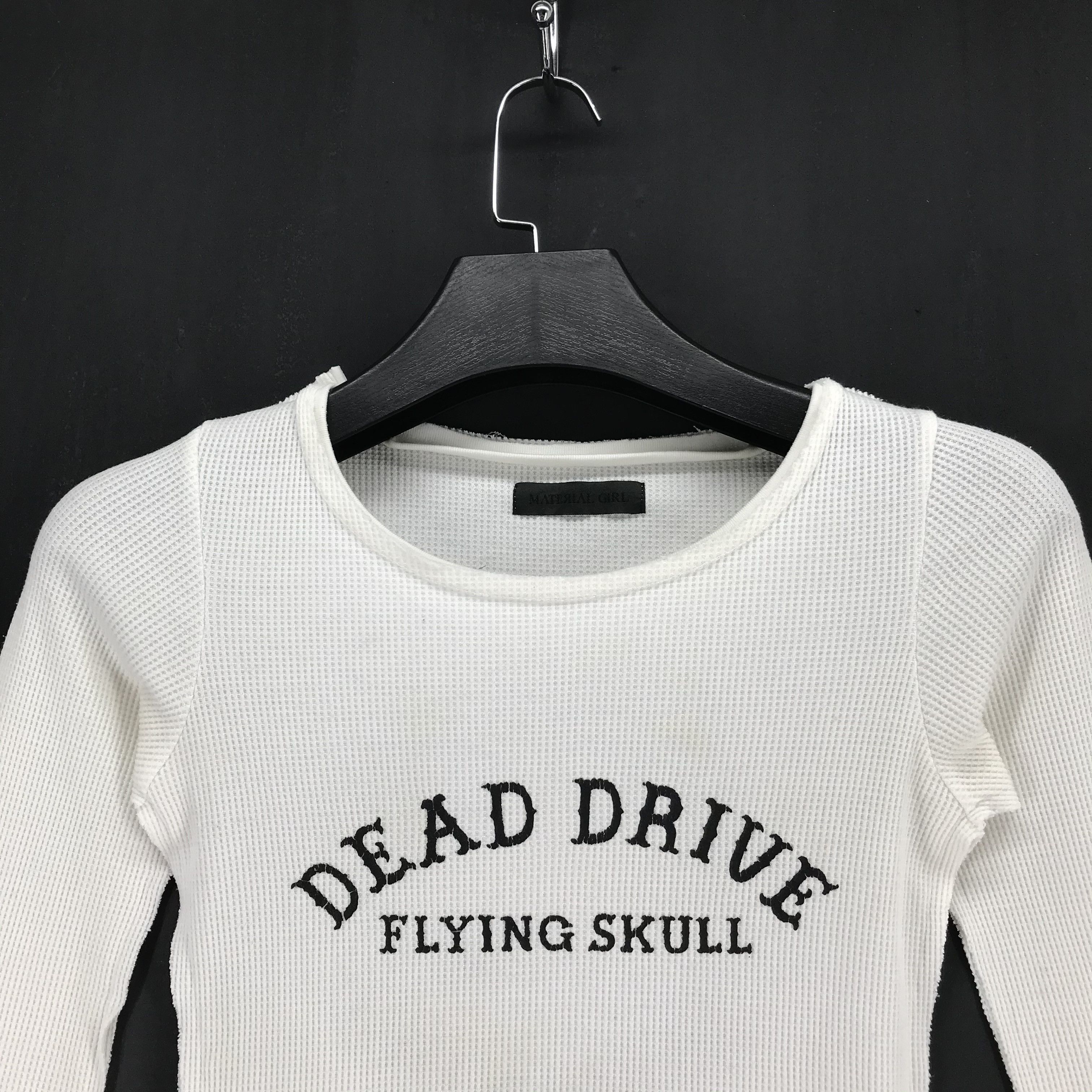 Japanese Brand Dead Drive Flying Skull Big Logo Long Sleeve Tees #2356-92 Size ONE SIZE - 4 Thumbnail